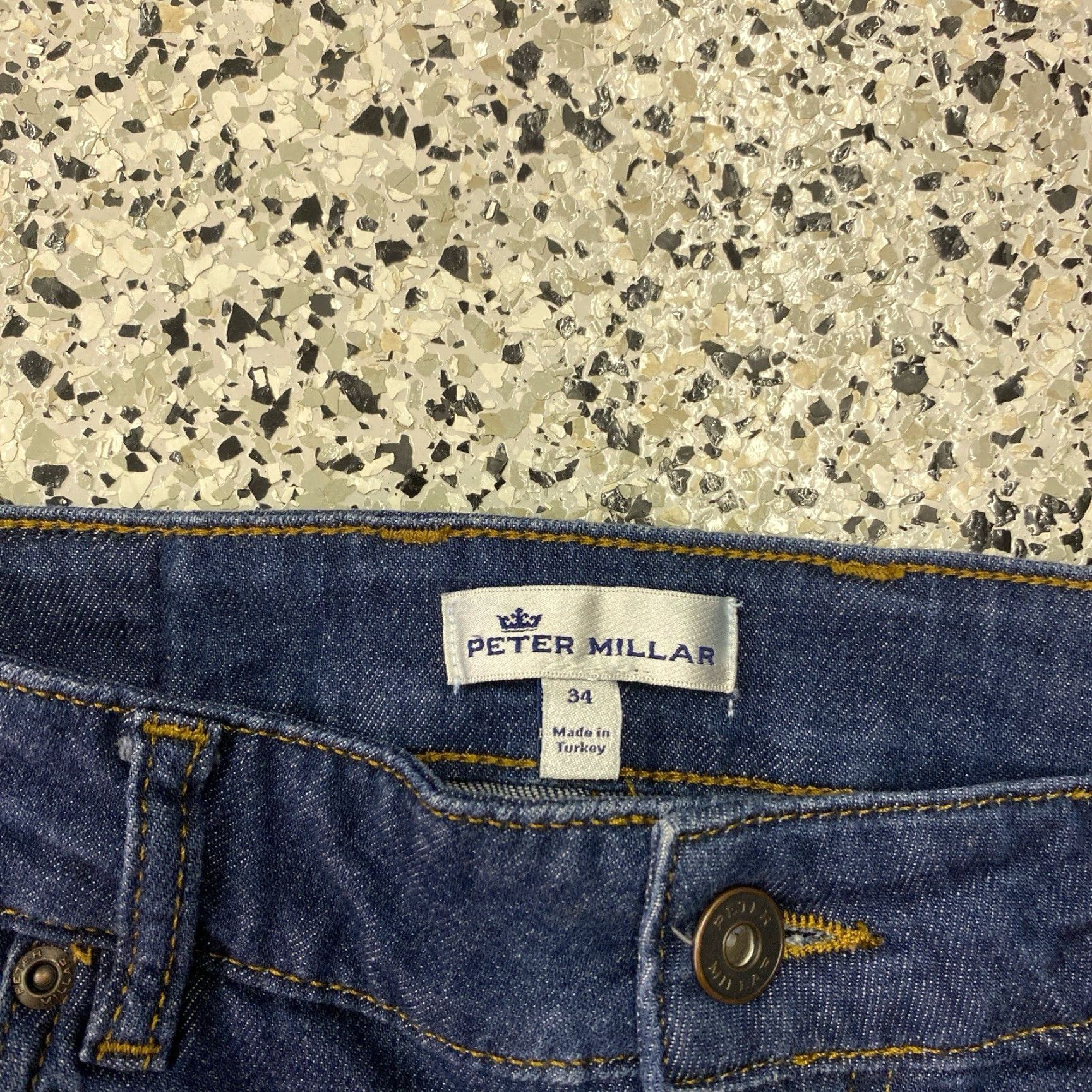 Peter Millar Peter Millar Crown Jeans Men’s 34 Medium Wash Denim Blue 5 Pocket Pants Size US 32 / EU 48 - 2 Thumbnail
