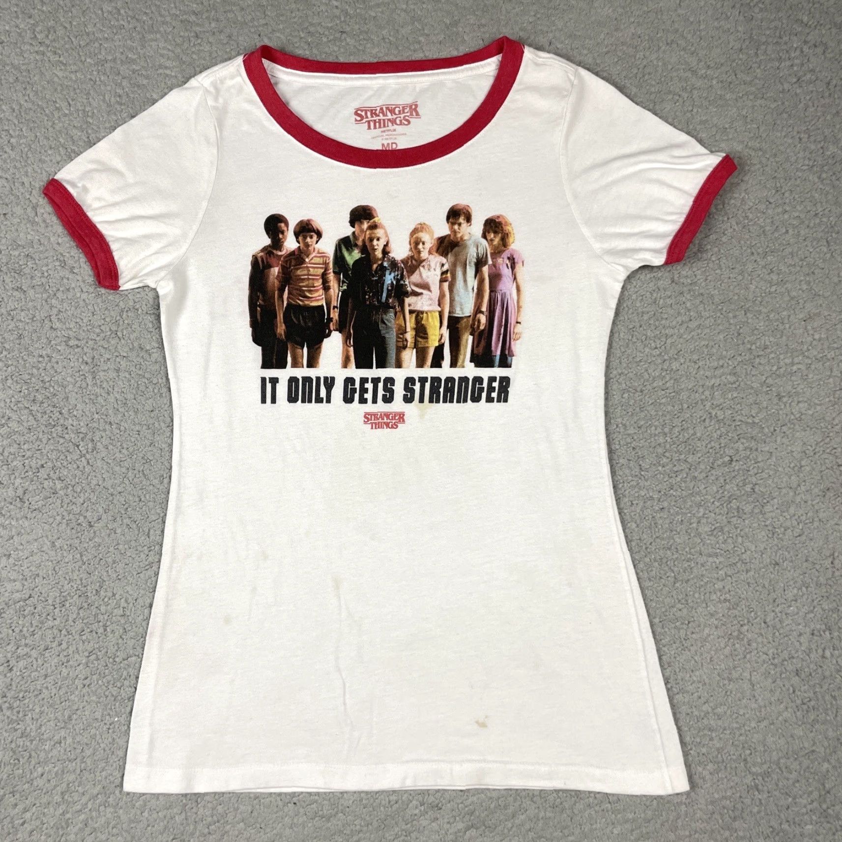 Vintage VINTAGE Stranger Things Shirt Womens M White TV Stranger M Womens Size M / US 6-8 / IT 42-44 - 2 Thumbnail