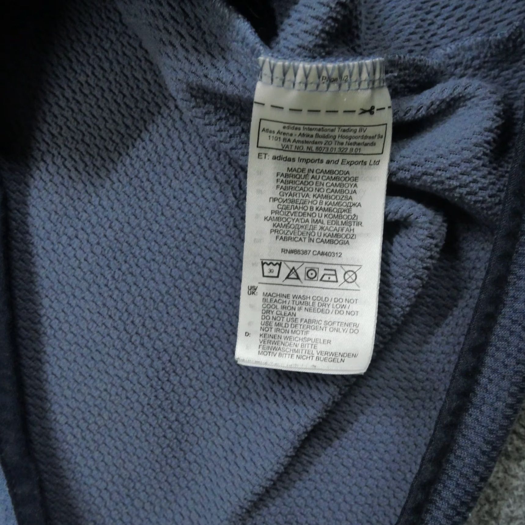 Adidas Adidas Hoodie Mens Adult Medium Blue Pullover Climawarm Three Stripes Hooded Regular Fit Logo Pullover Hoodie Size US M / EU 48-50 / 2 - 6 Thumbnail