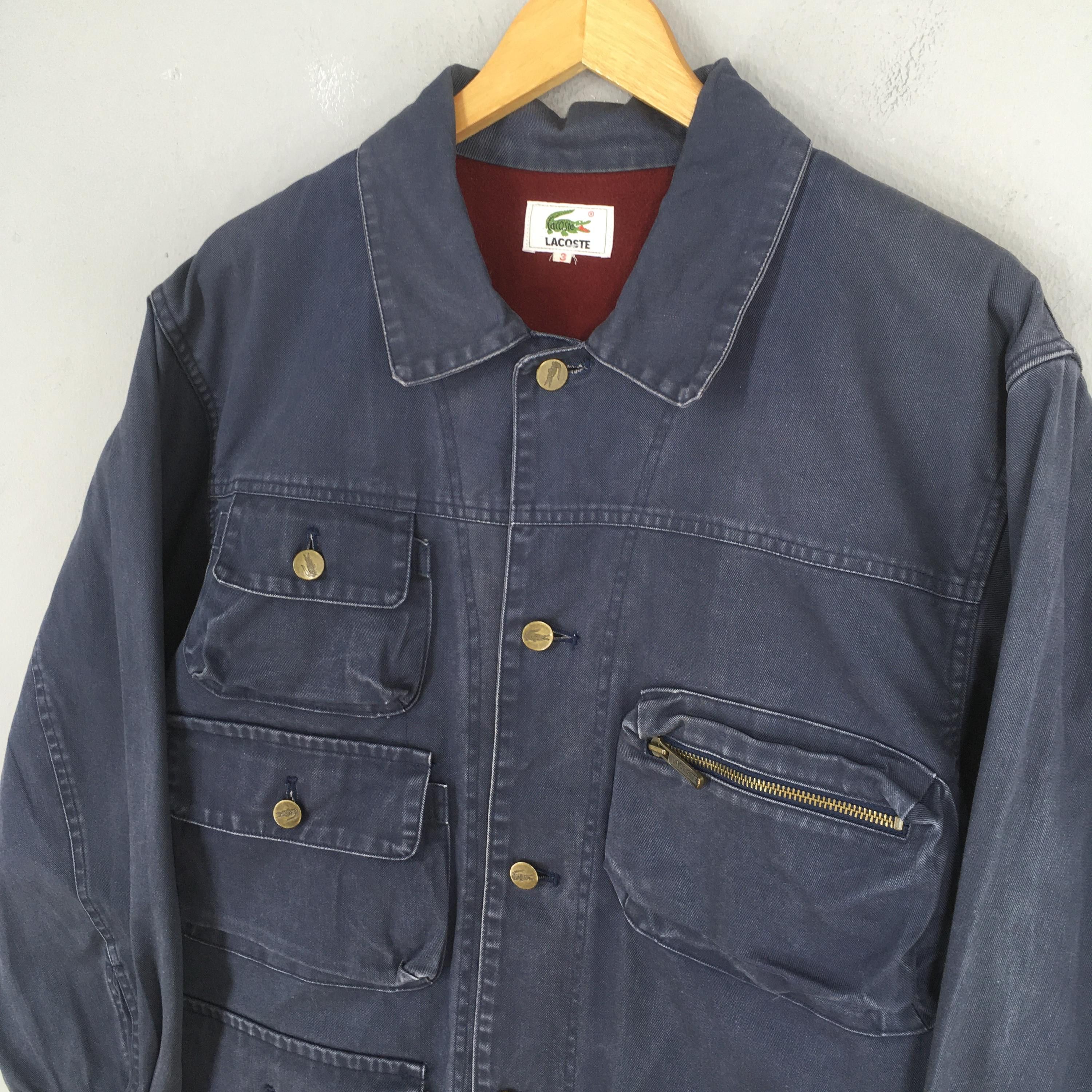 Lacoste Vintage 90s Lacoste Denim Workers Jacket Large Size US L / EU 52-54 / 3 - 4 Thumbnail