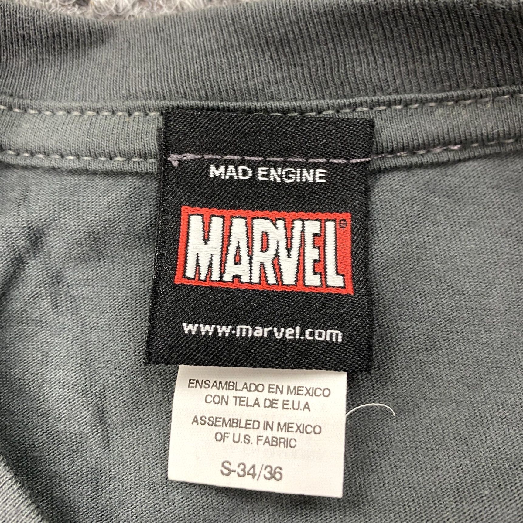 Vintage VINTAGE Marvel Shirt Mens Small Gray Graphic Avengers Spider-Man Hulk Iron Man 90s Mens Size S Size US S / EU 44-46 / 1 - 5 Thumbnail