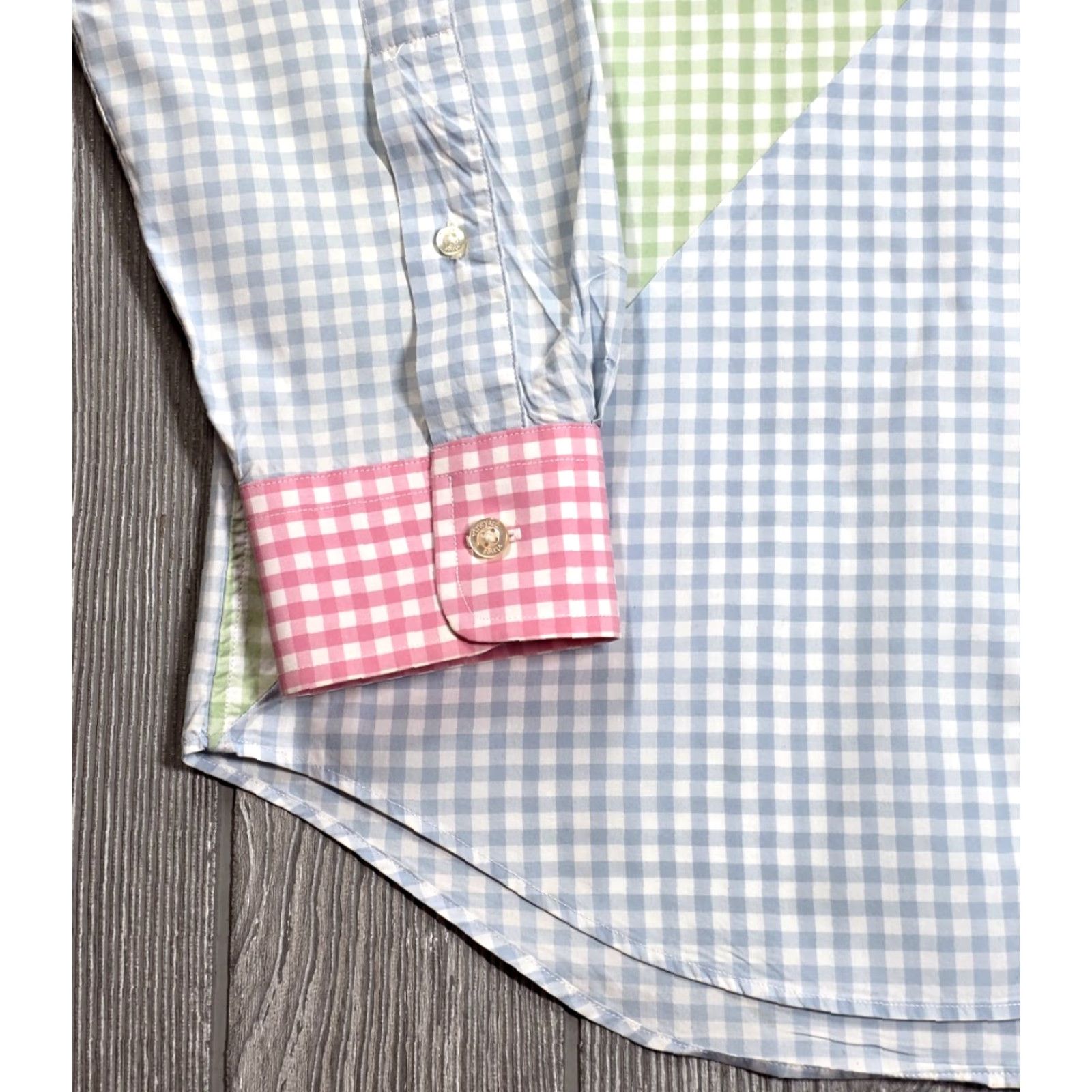 Vineyard Vines Vineyard Vines Mens M Gingham Check Slim Fit Whale Shirt Colorful Colorblock Size US M / EU 48-50 / 2 - 4 Thumbnail