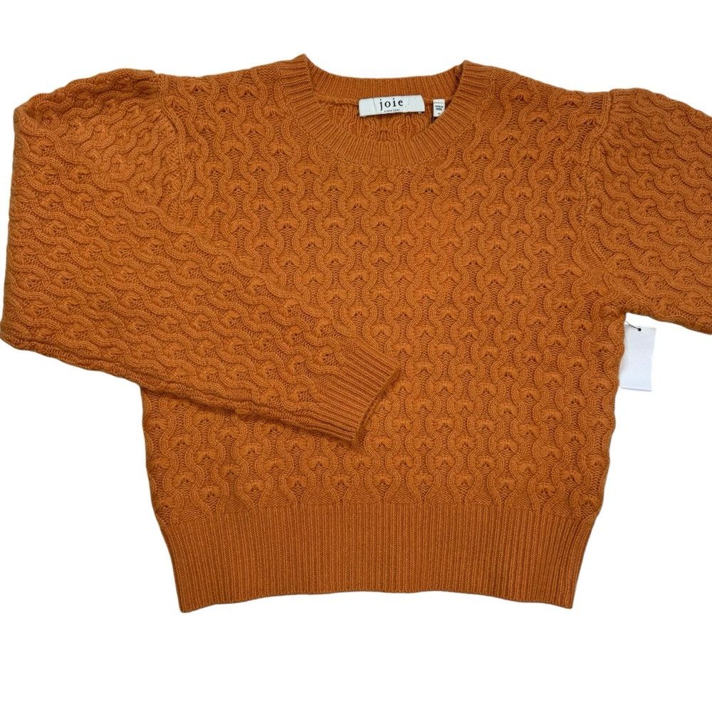 Joie NWT New $298 Joie Roland Crew Neck Orange Wool Cashmere Swe Size M / US 6-8 / IT 42-44 - 5 Thumbnail