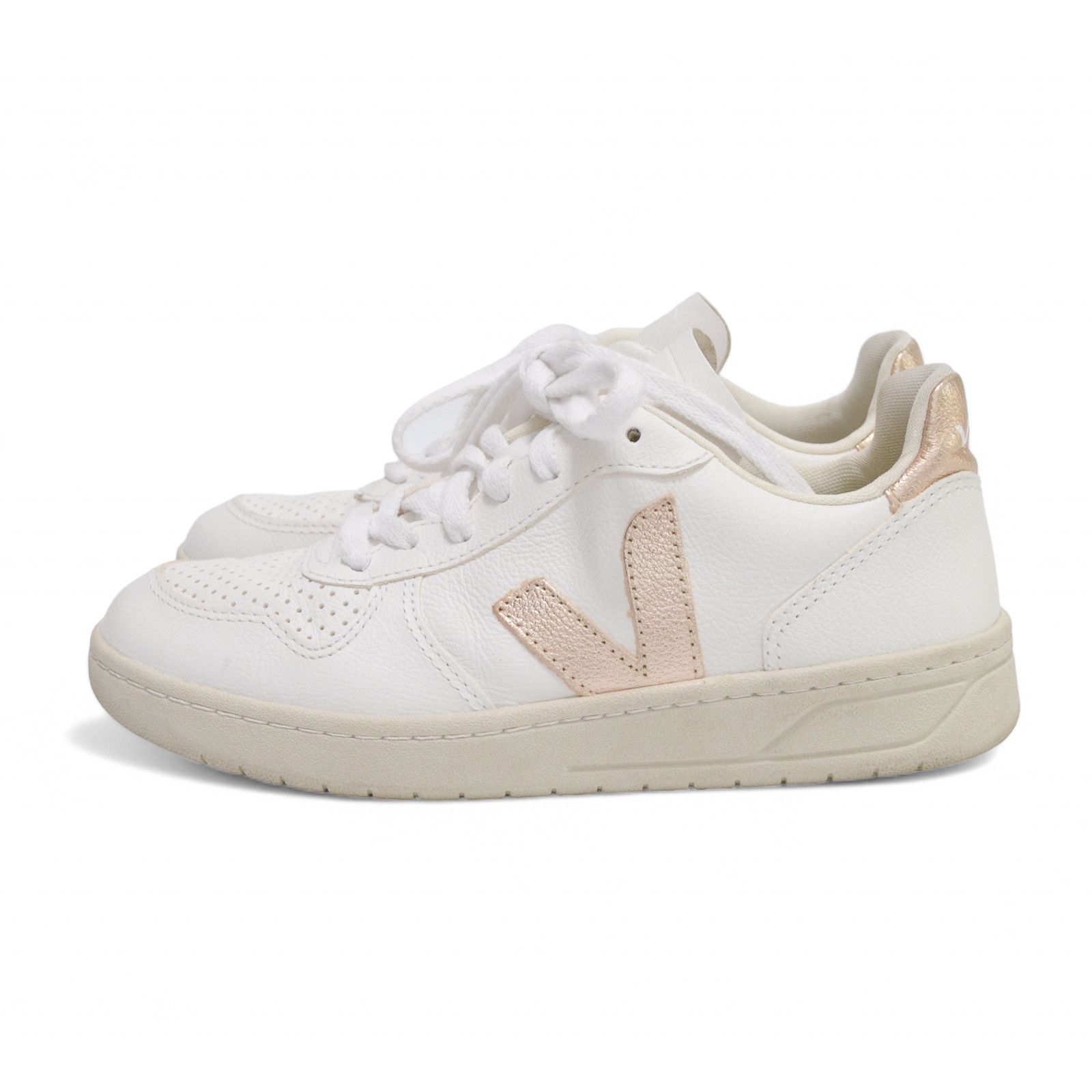 Veja Veja V-10 Women’s Leather Sneaker Shoes Size EU 38 Size US 8 / IT 38 - 1 Thumbnail