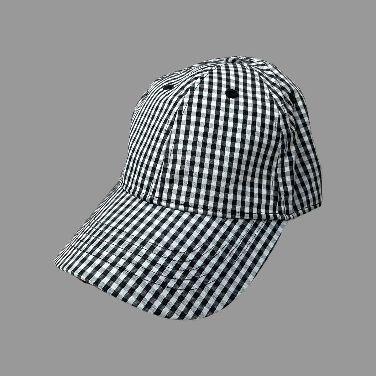 Vintage Vintage 90s blank checkered hat Size ONE SIZE - 2 Thumbnail