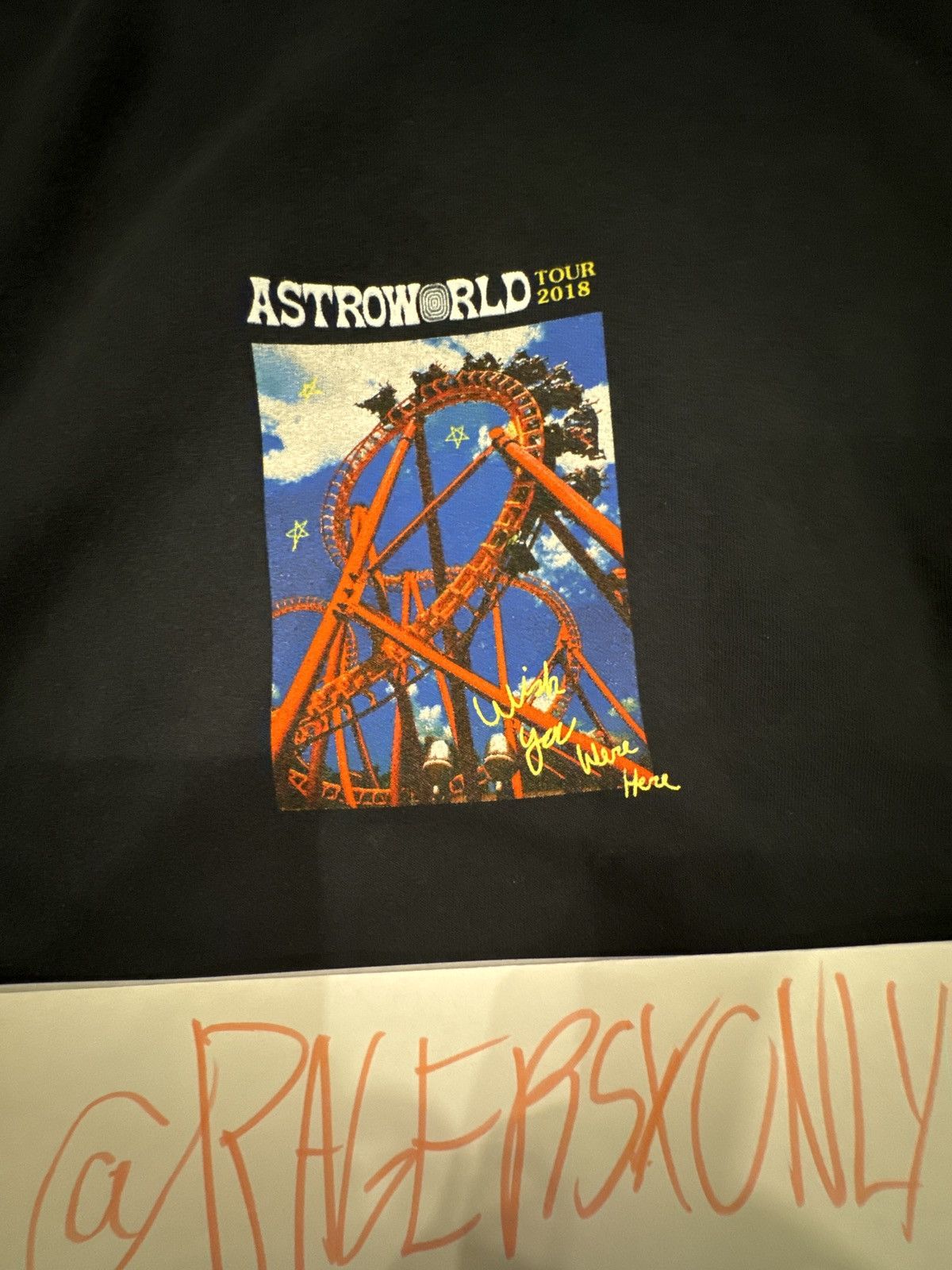 Travis Scott Travis Scott astroworld tour rollercoaster tee Size US M / EU 48-50 / 2 - 2 Thumbnail