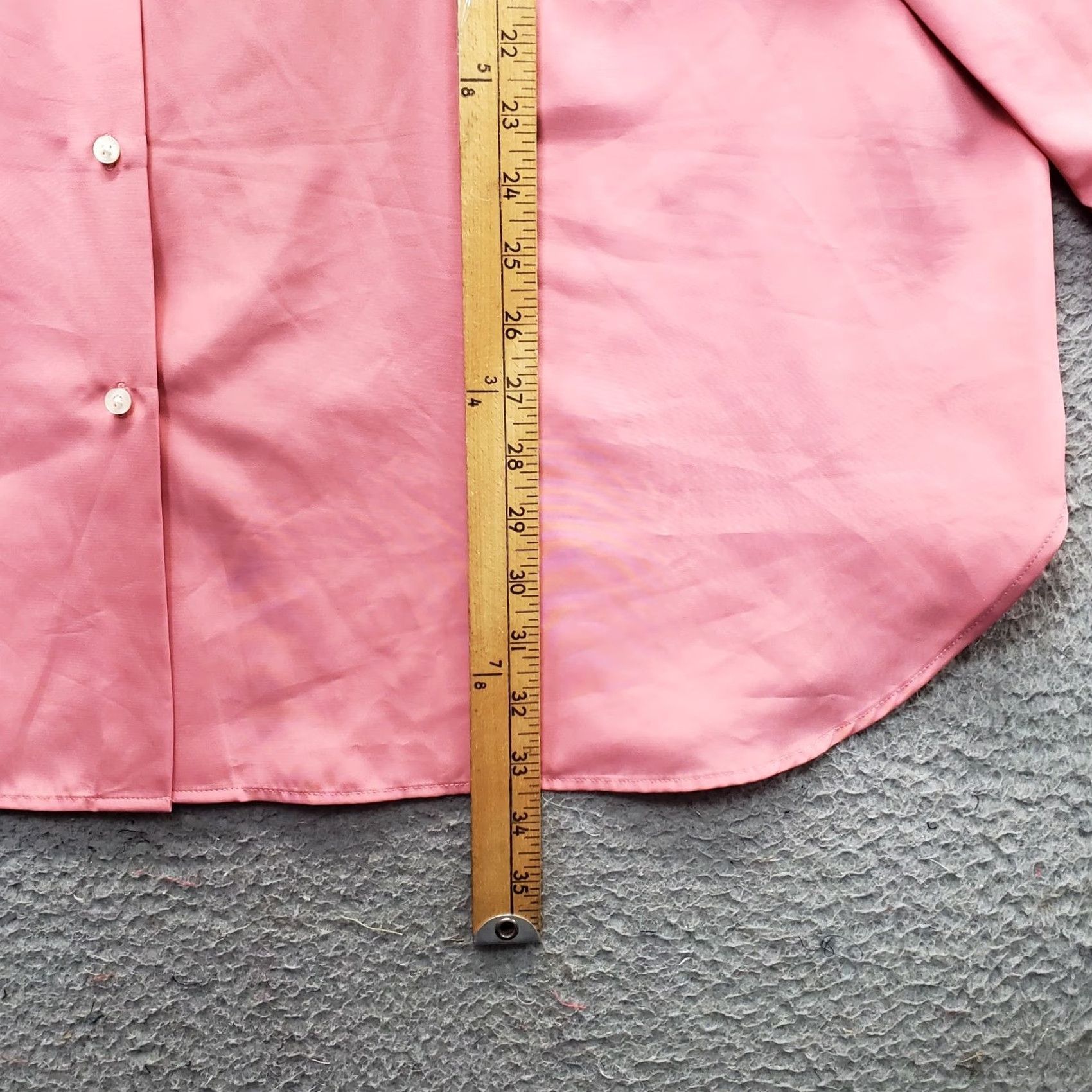 Ralph Lauren Lauren Ralph Lauren Shirt Women 3X Pink Long Sleeve Band Collar Button Front Size XXL / US 16-18 / IT 52-54 - 3 Thumbnail