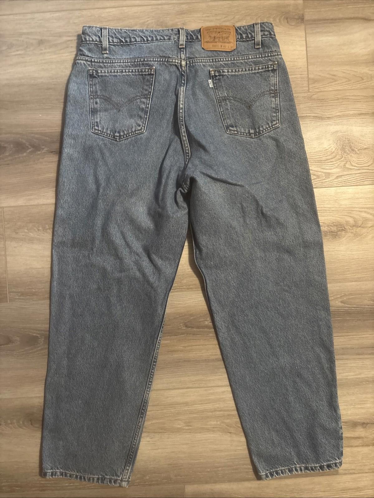 Levi's Vintage 40x30 Blank White Tab Levi Strauss 541 Fit Tan Jeans Size US 40 / EU 56 - 3 Thumbnail