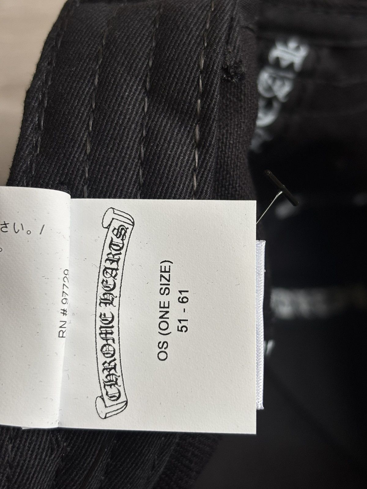 Chrome Hearts Chrome Hearts RS3 Black Denim Hat Size ONE SIZE - 9 Thumbnail