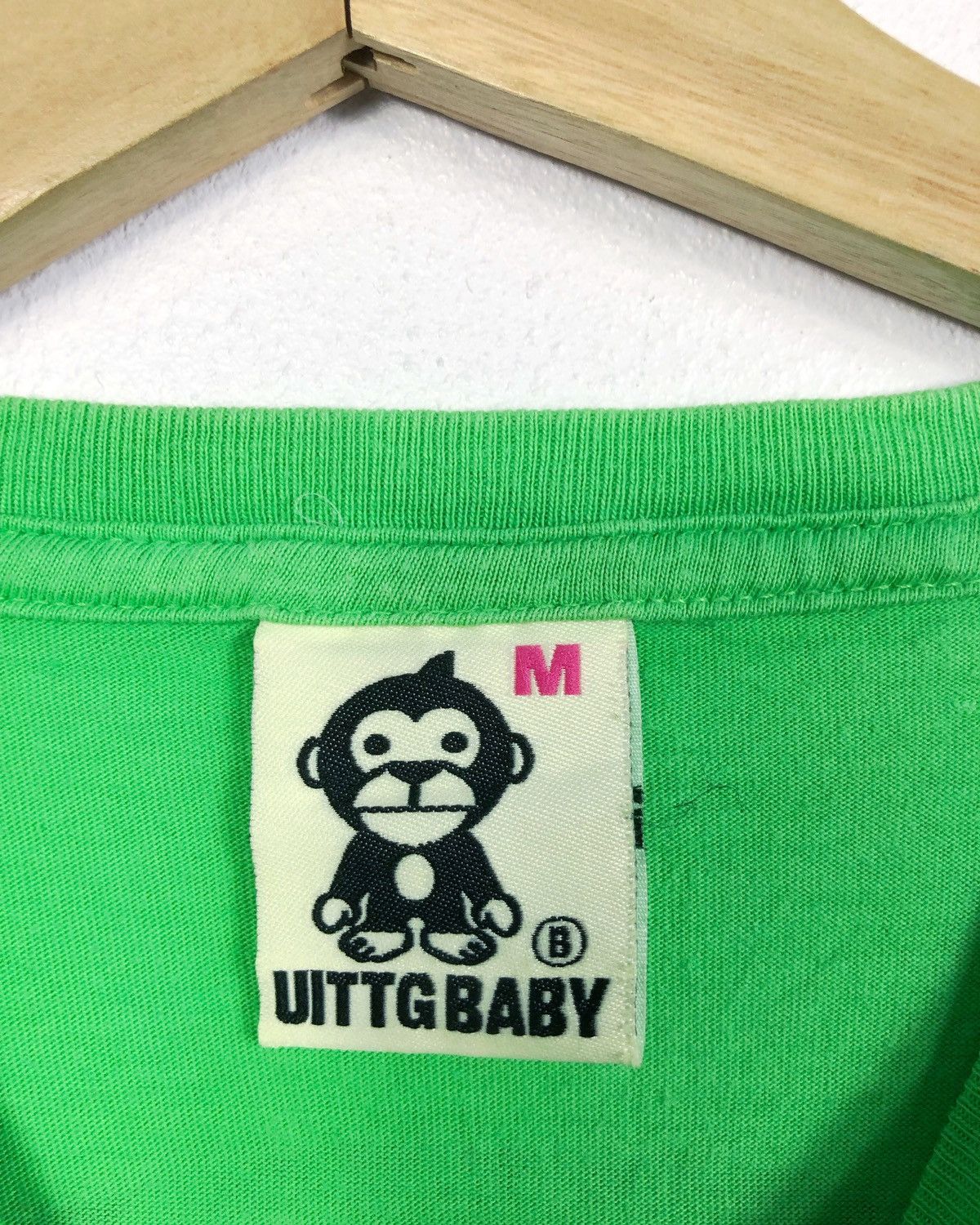 Japanese Brand Rare Uittg Baby World Famous Monkey LS Tee Size US M / EU 48-50 / 2 - 8 Thumbnail