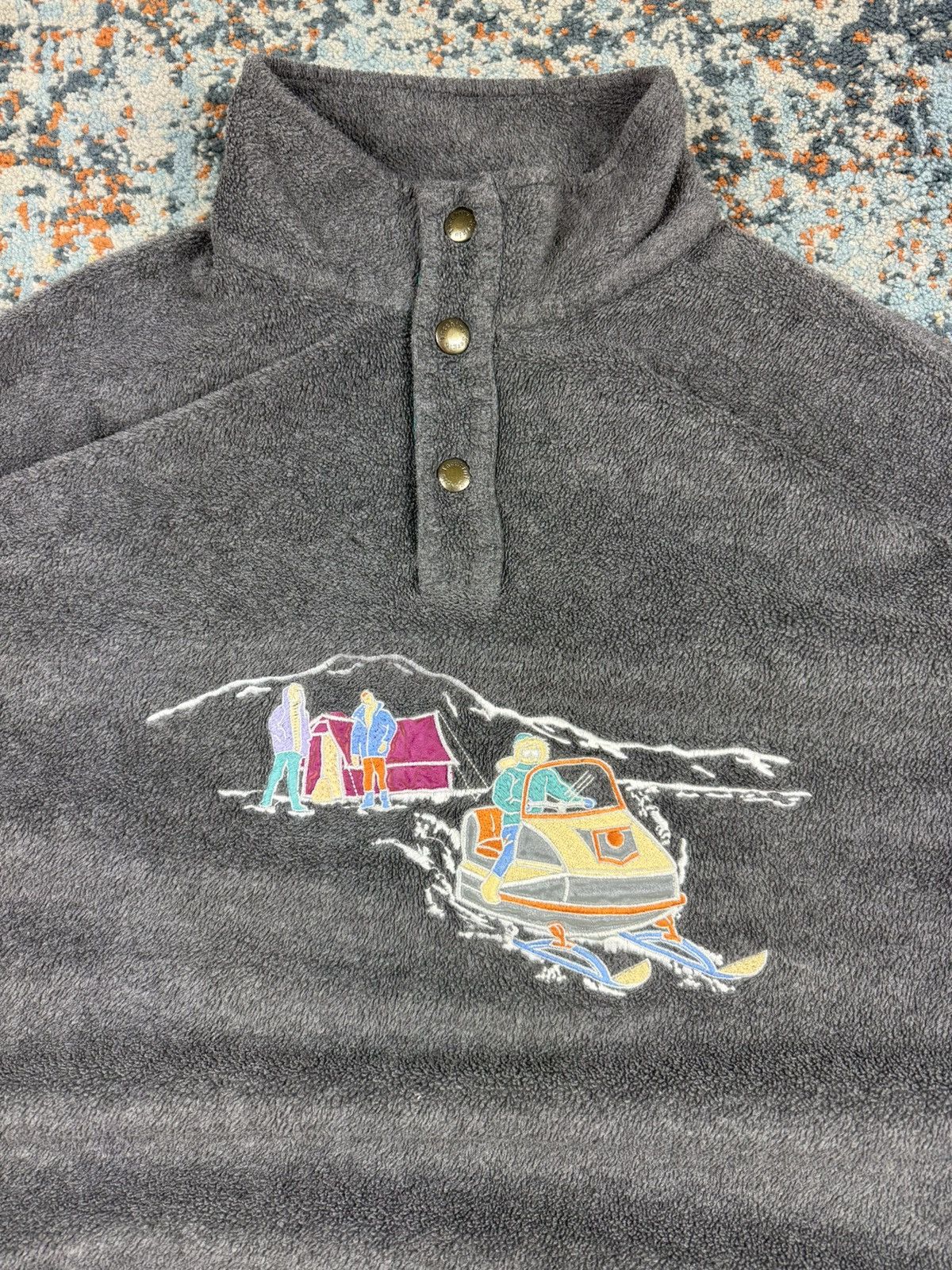 Sergio Tacchini × Vintage Vintage 90s Sergio Tachini embroidered graphic fleece sherpa Size US XXL / EU 58 / 5 - 5 Thumbnail
