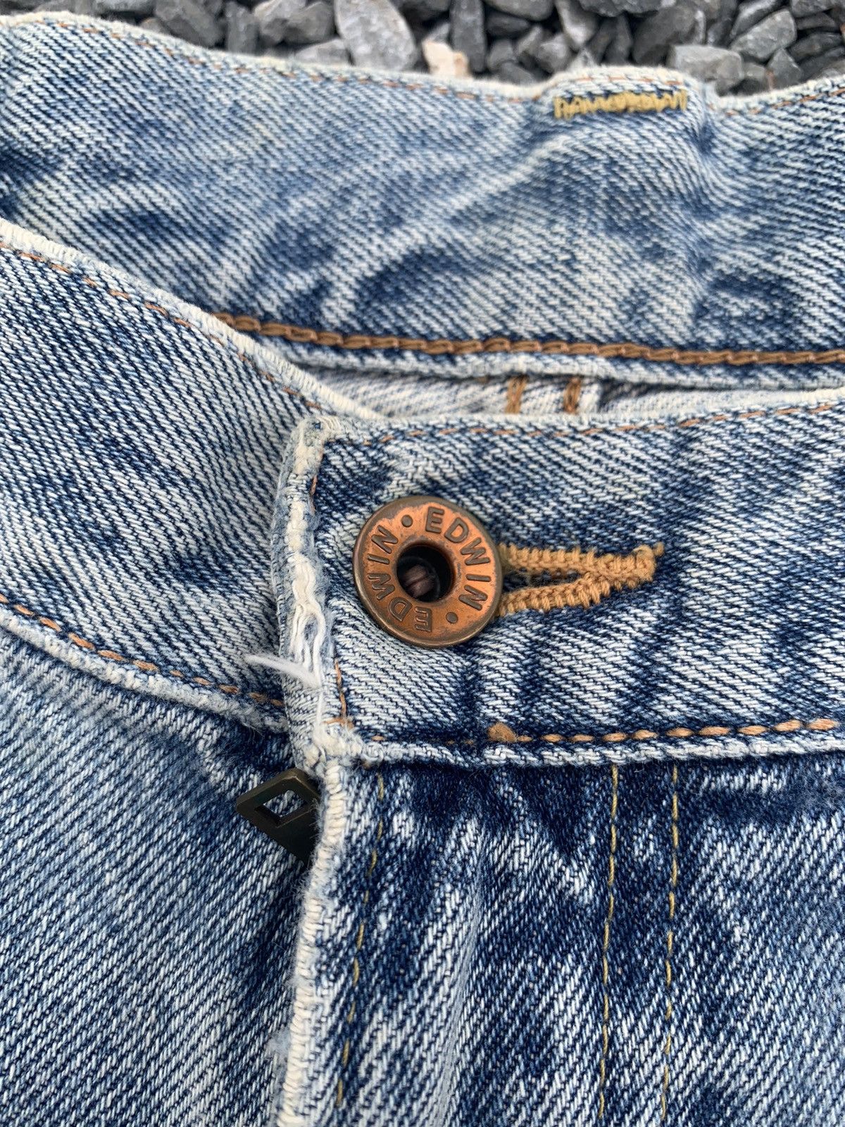 Kapital VINTAGE EDWIN 505XX SELVEDGE FADED JAPANESE DISTRESSED DENIM Size US 30 / EU 46 - 12 Thumbnail