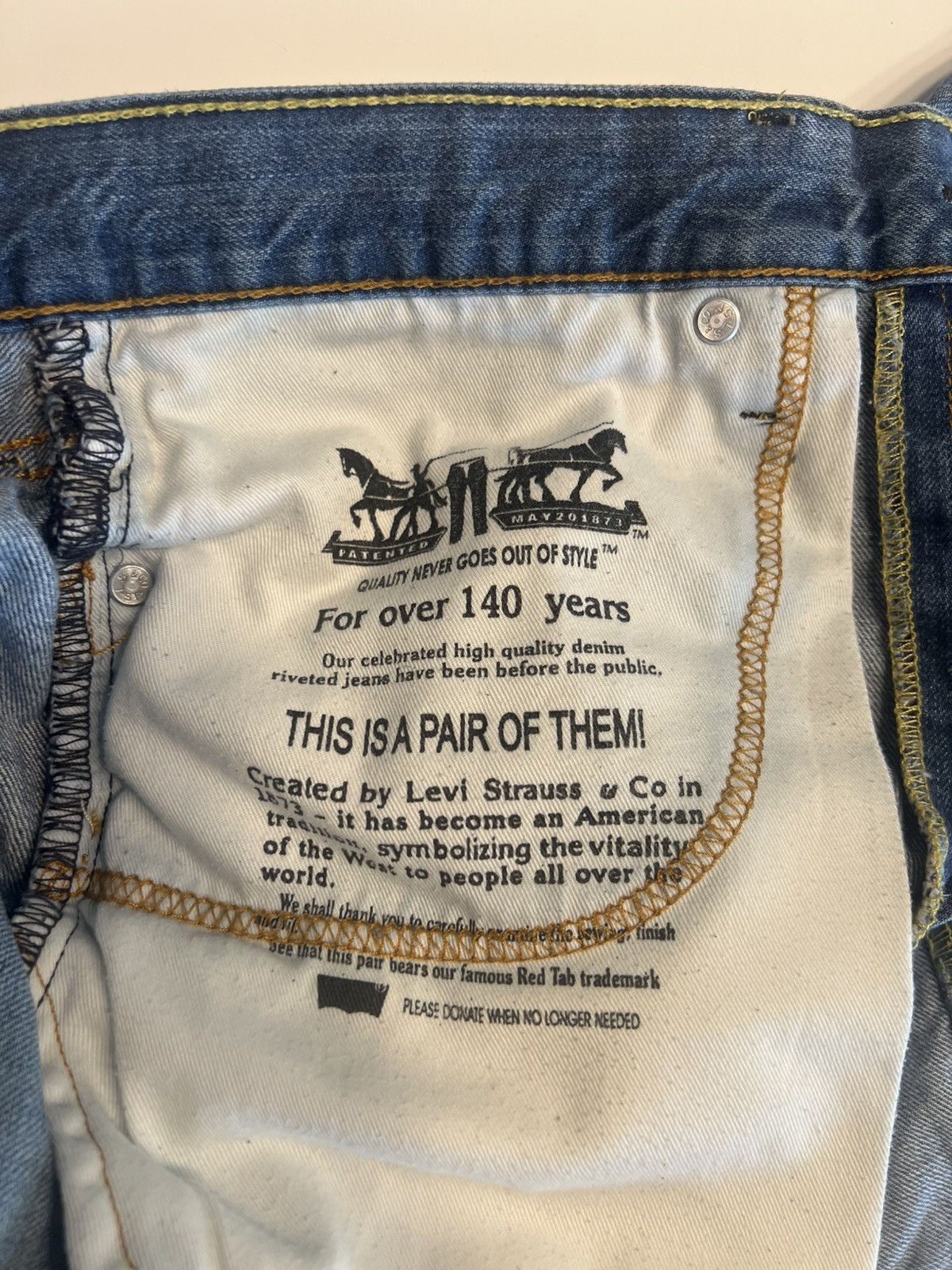 Levi's Levis destroyed 511 denim shorts Size US 32 / EU 48 - 6 Thumbnail