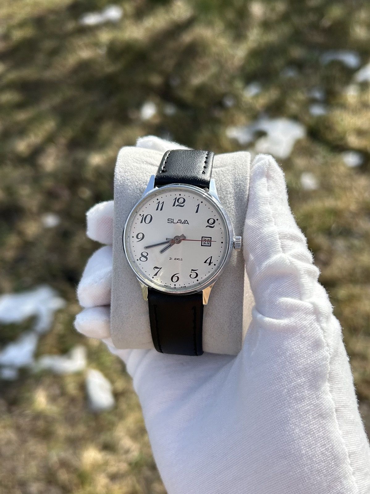 Vintage Vintage Watch Slava USSR Soviet Mechanical Retro 1980s Size ONE SIZE - 2 Thumbnail
