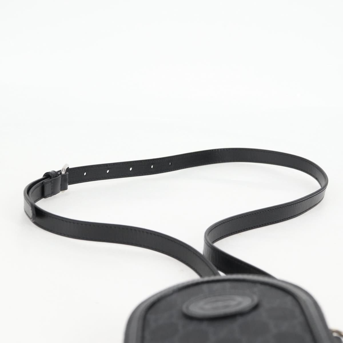 Gucci GUCCI GG Supreme Shoulder Bag Pvc Black Silver Size ONE SIZE - 9 Thumbnail