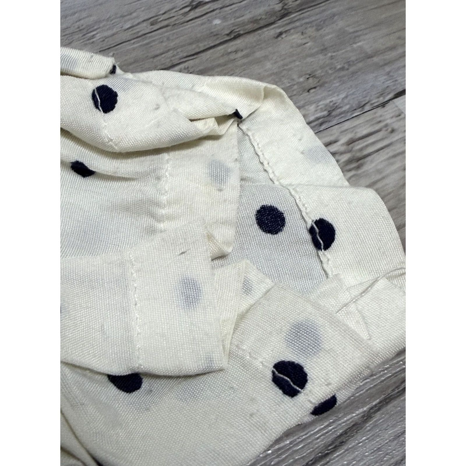 Vintage Vintage Fritzi California Blouse Shirt Polka Dot 70s White L Womens Pocket Tee Size L / US 10 / IT 46 - 4 Thumbnail