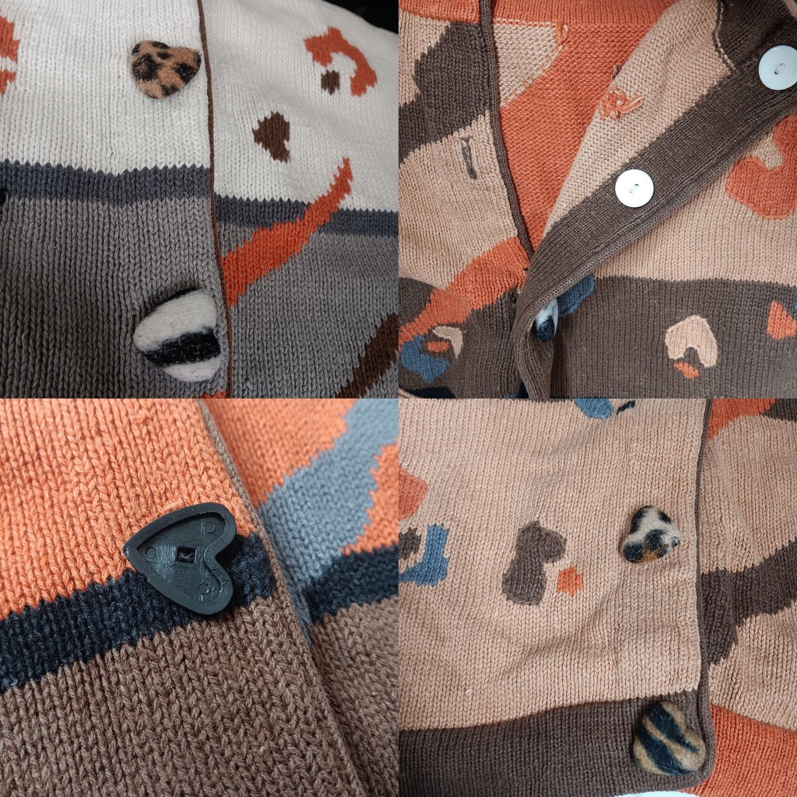 Vintage VINTAGE Storybook Knits Sweater Womens 1X Plus Size Giraffe Cardigan Safari Flaws READ Size XL / US 12-14 / IT 48-50 - 10 Thumbnail
