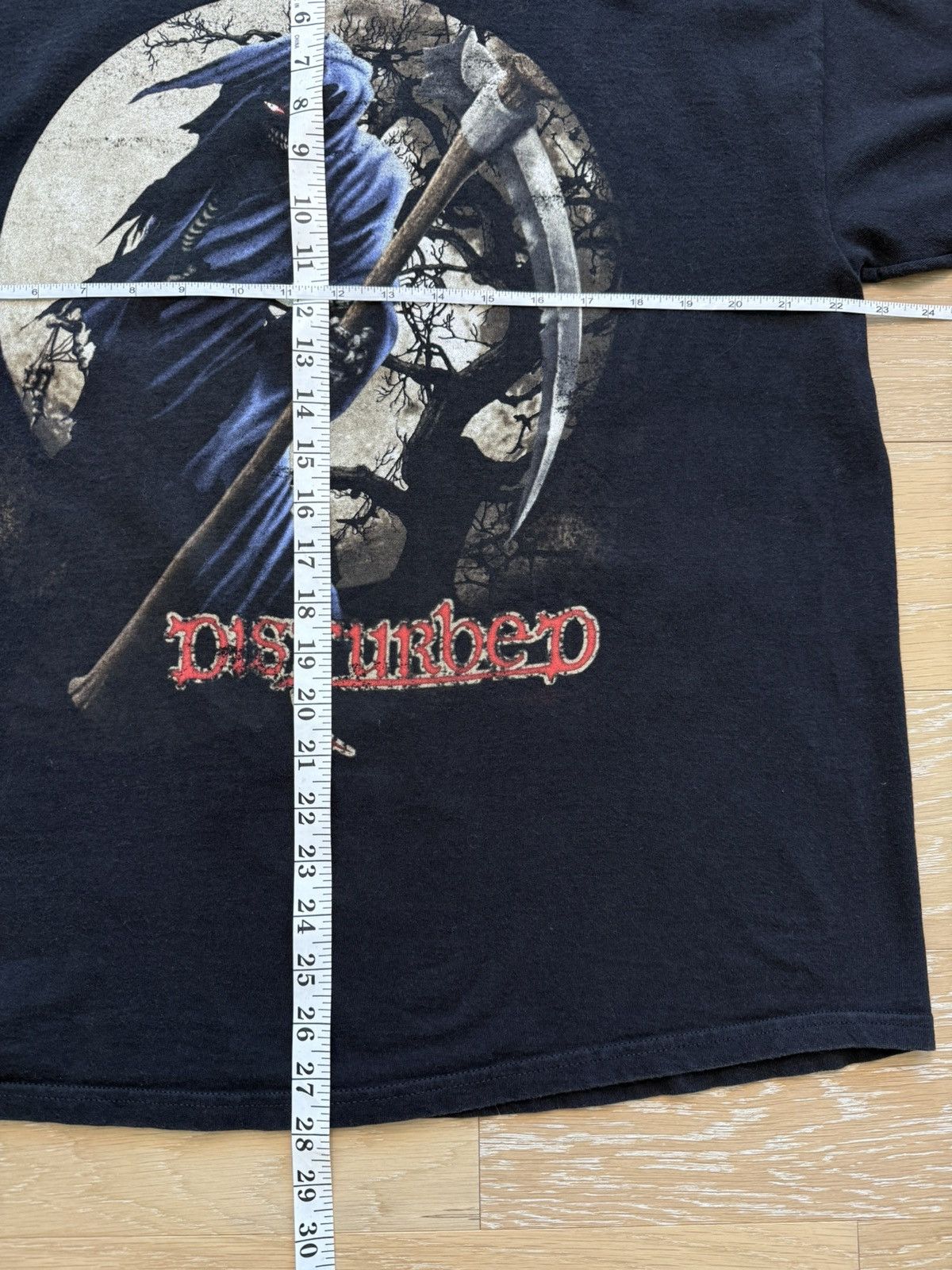 Hanes Vintage Disturbed Band Reaper Graphic Tee Size US XL / EU 56 / 4 - 4 Thumbnail