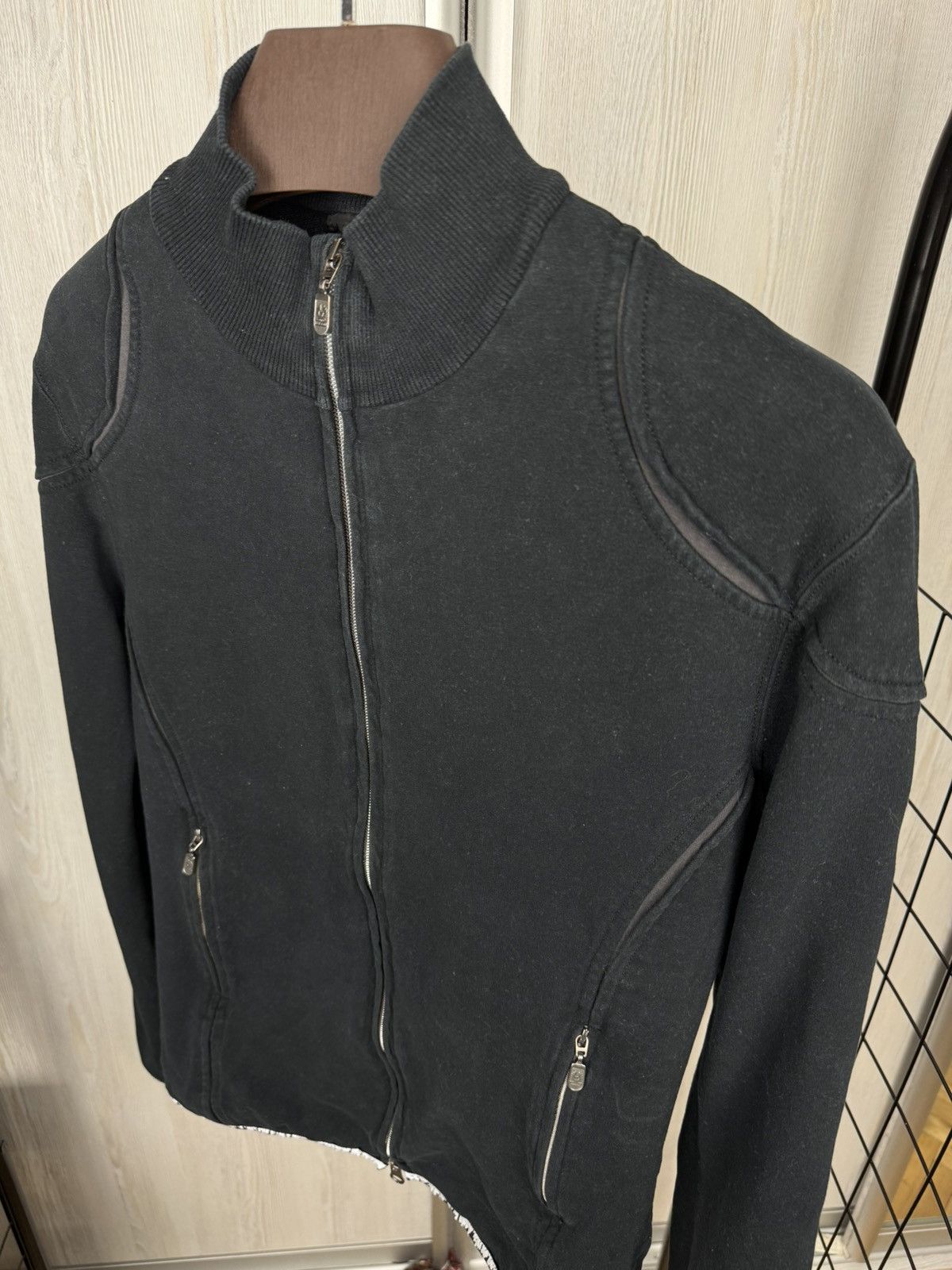 Belstaff Belstaff vintage big logo black full double zip sweater Size US M / EU 48-50 / 2 - 7 Thumbnail