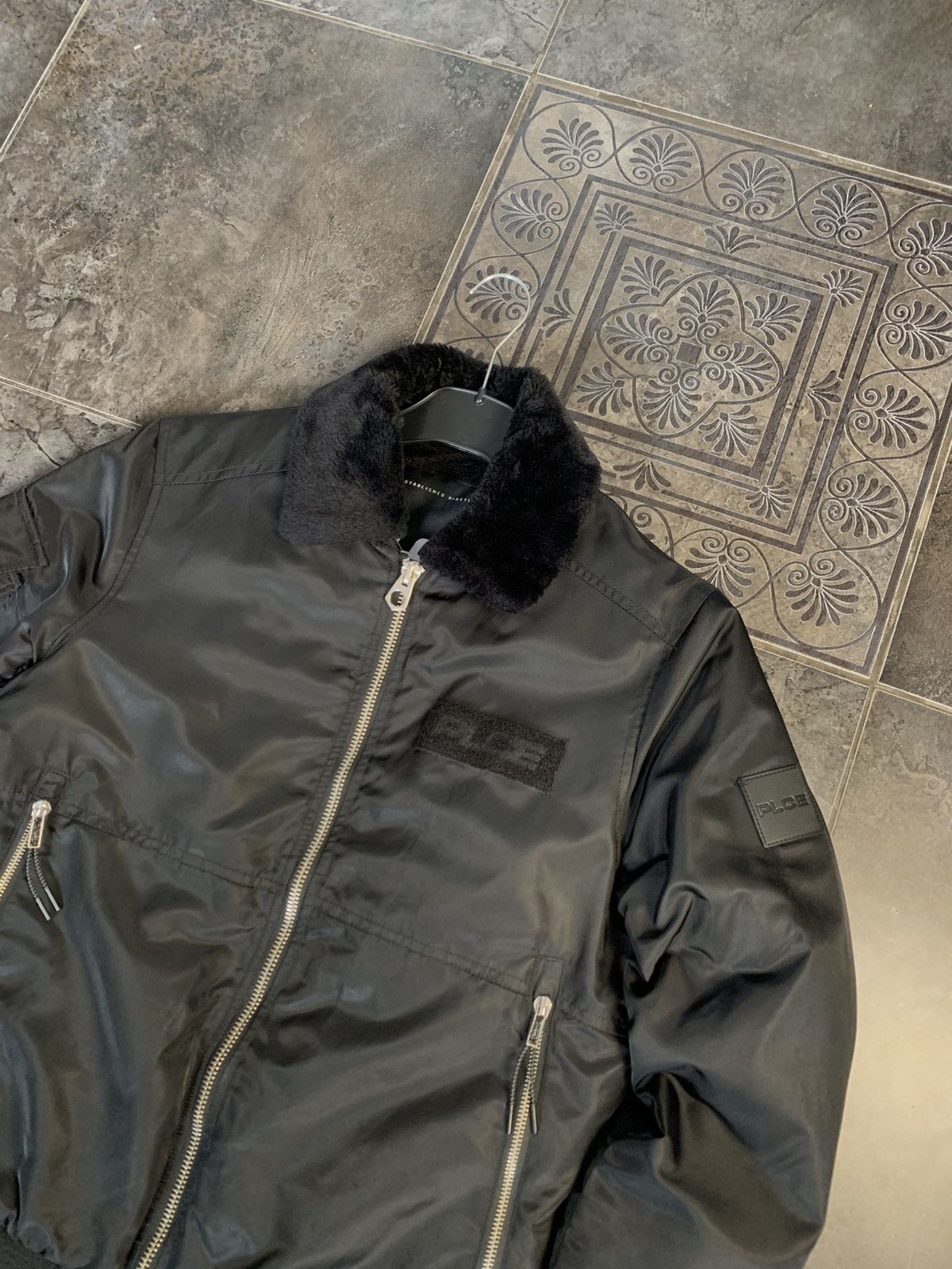 Vintage 883 Police Fur Bomber Jacket Size US S / EU 44-46 / 1 - 2 Thumbnail