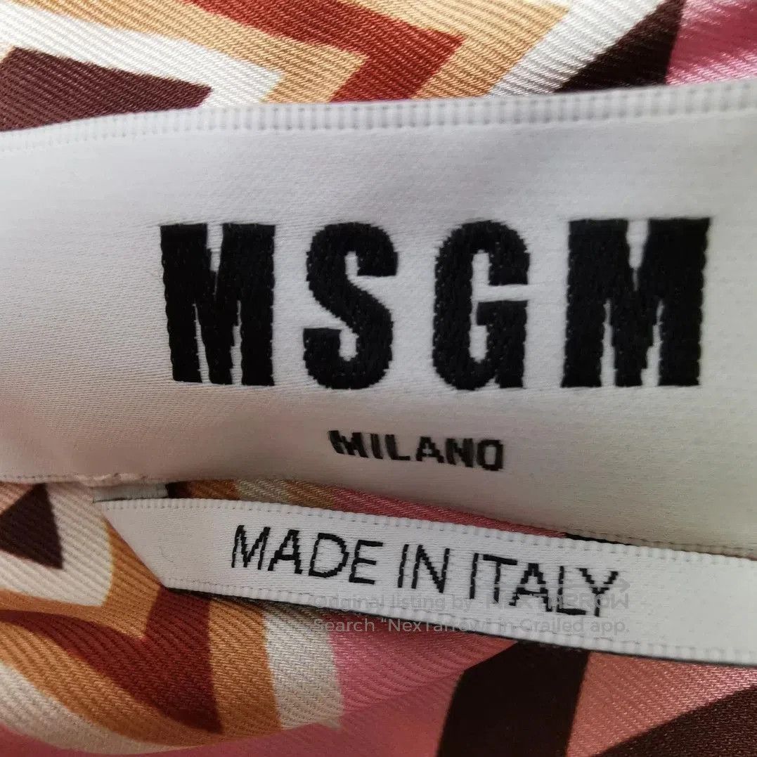 MSGM MSGM Colorblock Print Tie-Waist Dress. Size M / US 6-8 / IT 42-44 - 4 Thumbnail