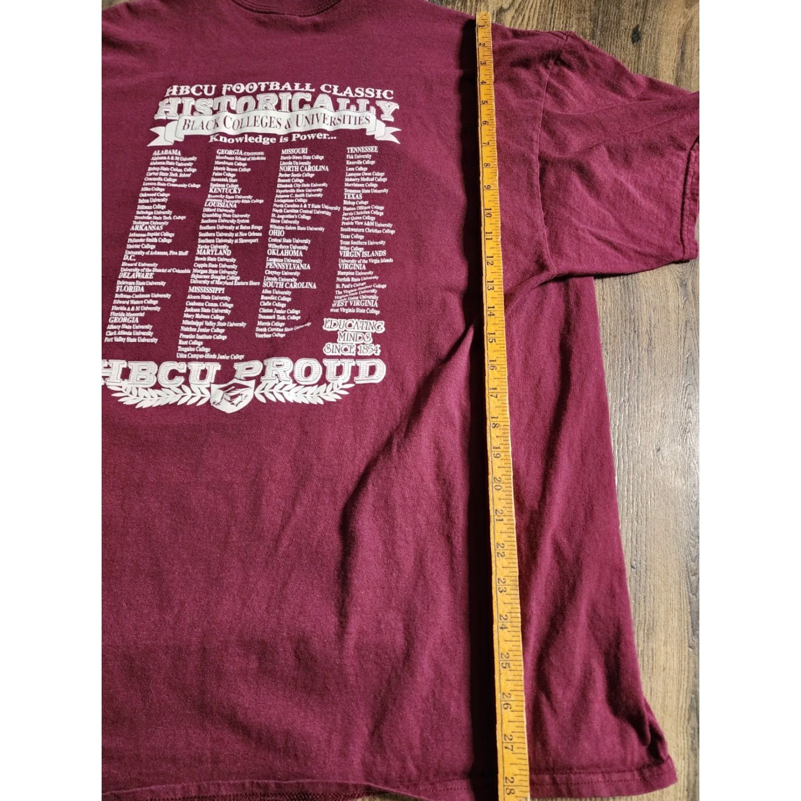 Gildan Mens 2XL HBCU Football 2018 Florida Classic T Shirt Double Sided Size US XXL / EU 58 / 5 - 2 Thumbnail