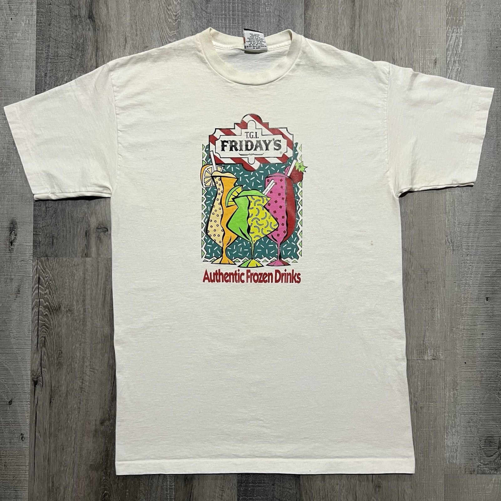 Vintage Vintage TGI Fridays Thank God Its Friday Restaurant T Shirt Size US L / EU 52-54 / 3 - 1 Thumbnail