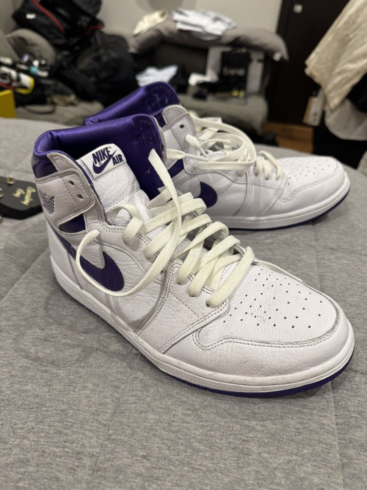 Jordan Brand × Nike AIR JORDAN 1 “COURT PURPLE” Size US 10.5 / EU 43-44 - 3 Thumbnail
