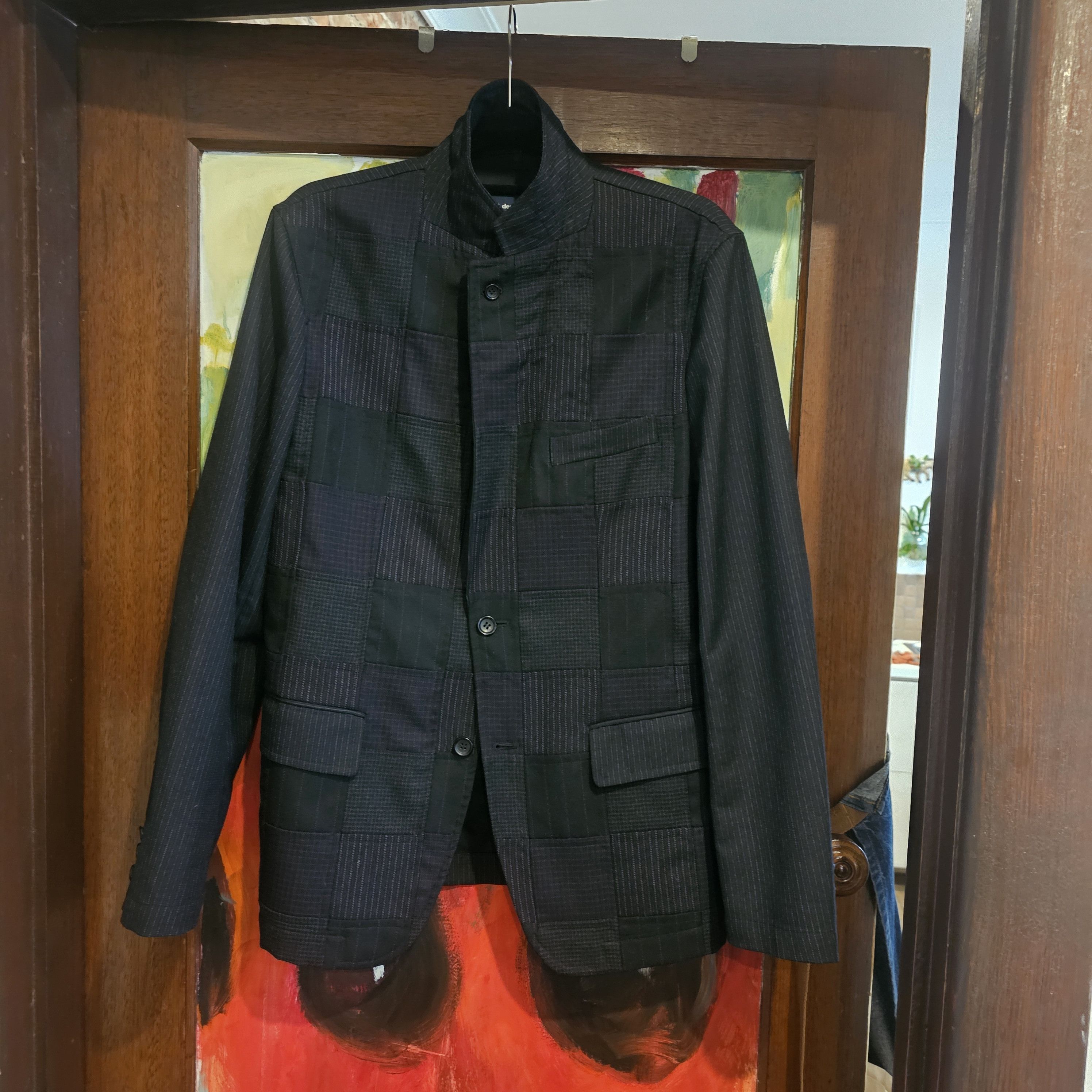 Comme des Garcons Comme des Garçons Homme Patchwork Wool Jacket Size 36R - 1 Thumbnail