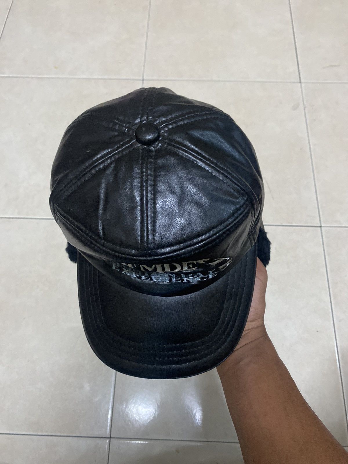 Japanese Brand × Vintage LEATHER TRAPPER HAT WITH EAR WARMER FLAP AIR FORTH AFMDE Size ONE SIZE - 8 Thumbnail