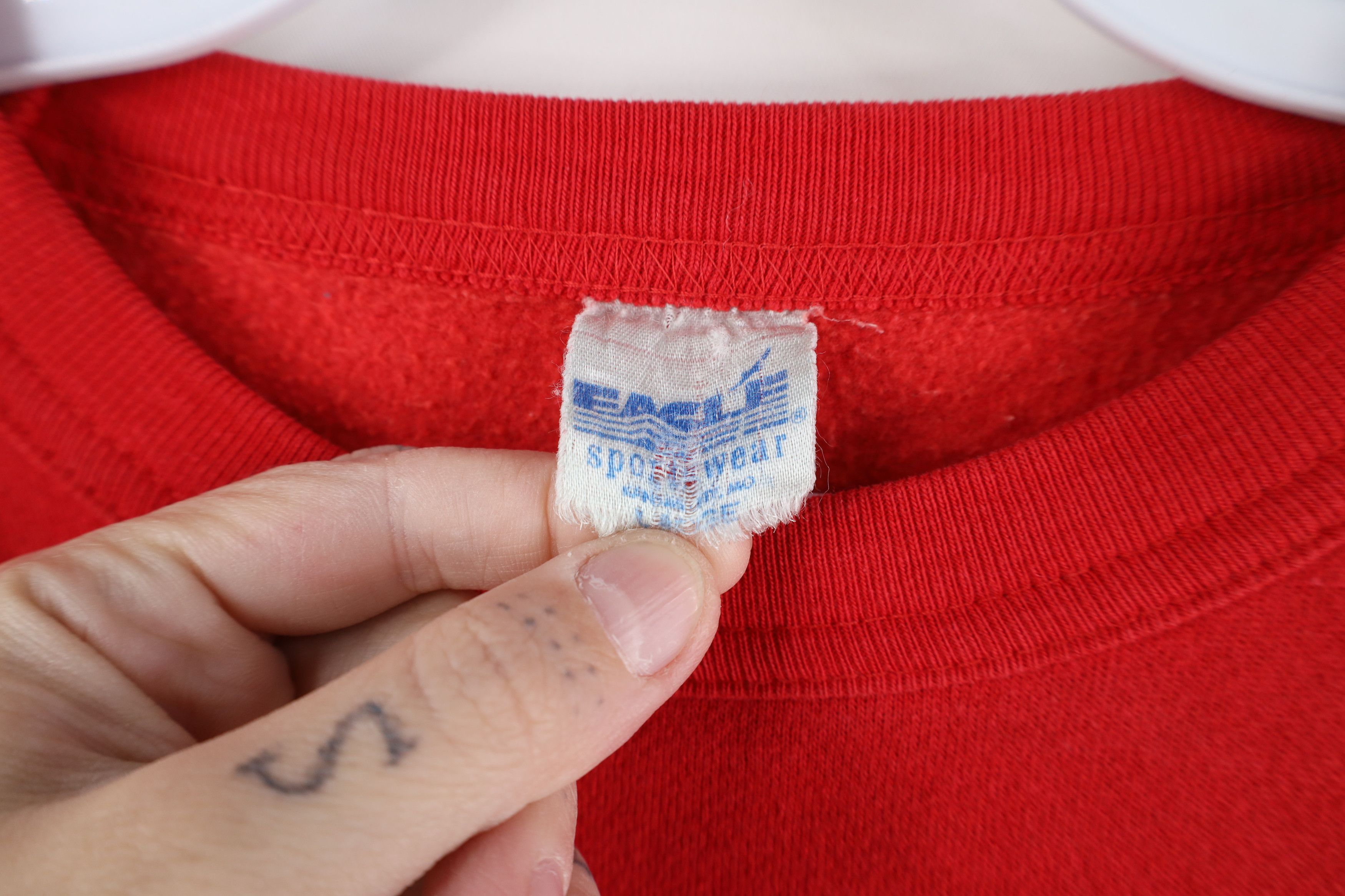 Vintage Vintage 70s Kitchi ti ki pi Crewneck Sweatshirt Red USA Size L / US 10 / IT 46 - 5 Thumbnail