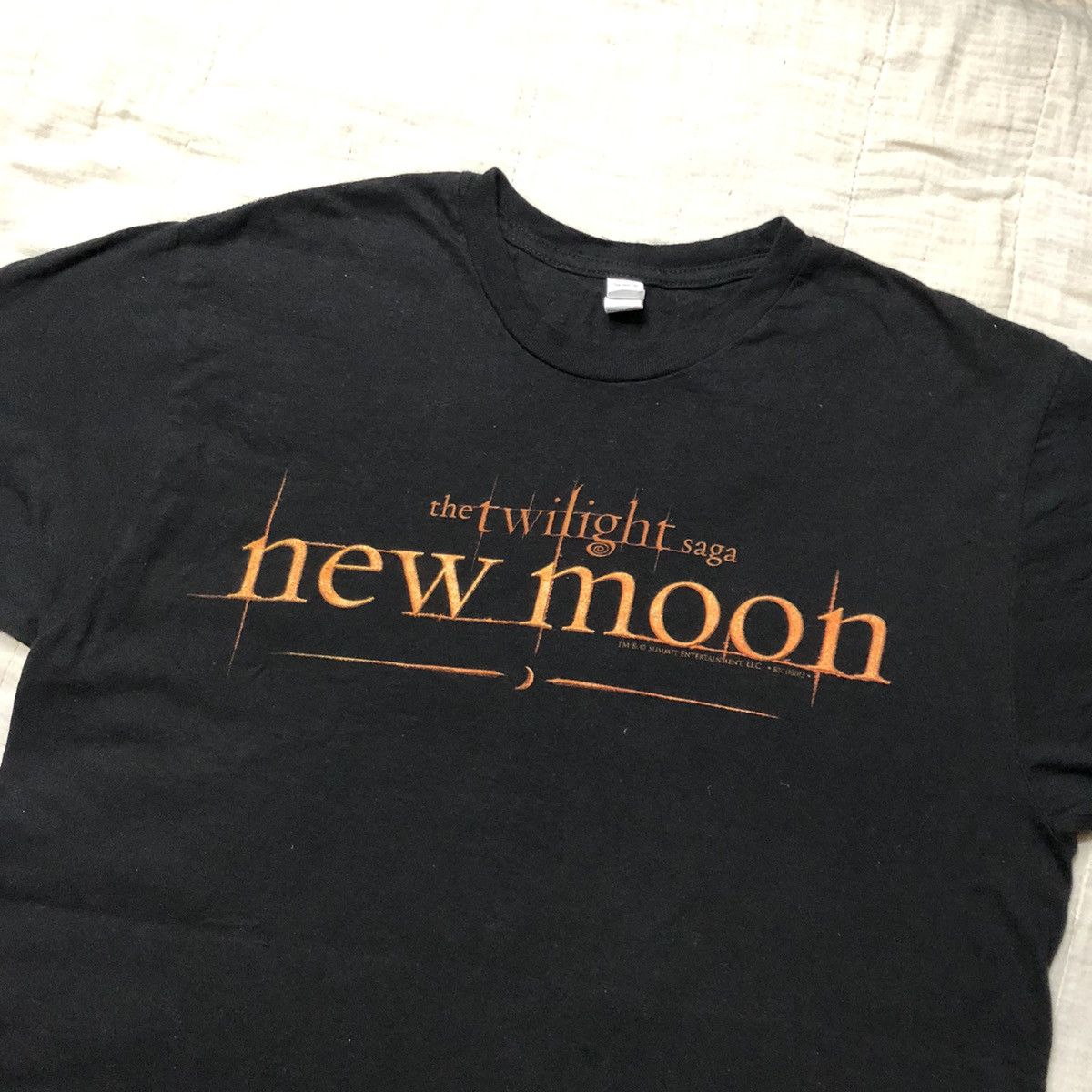 image of Vintage2009 Movie The Twilight Saga New Moon T Shirt in Black, Men's (Size Large)