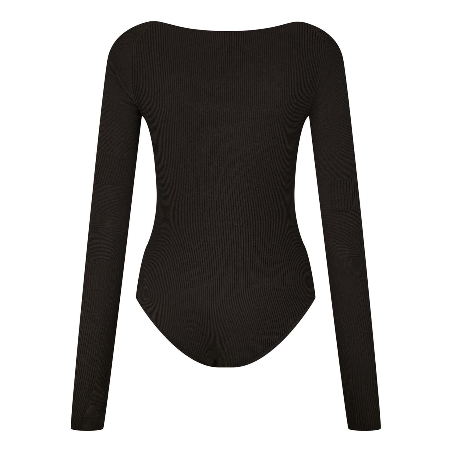 Bottega Veneta Bottega Veneta Long Sleeve Scoop Neck Slim Fit Bodysuit Size M / US 6-8 / IT 42-44 - 2 Thumbnail
