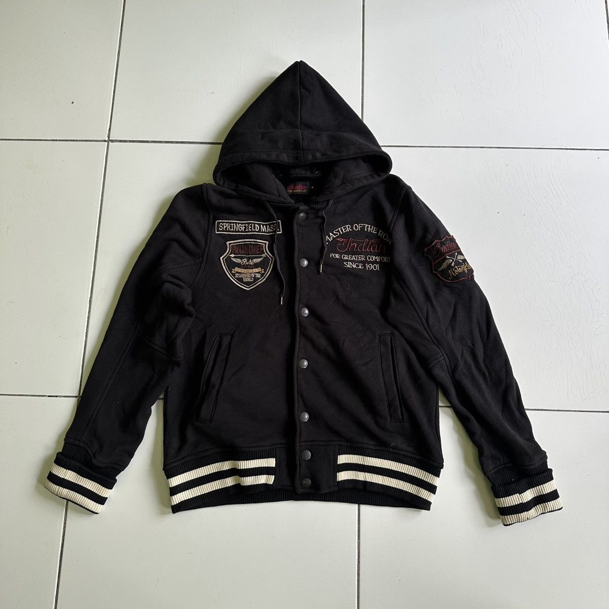 Indian Motorcycle Vintage Indian Master of the Road Bomber Black Jackets Size US M / EU 48-50 / 2 - 1 Thumbnail