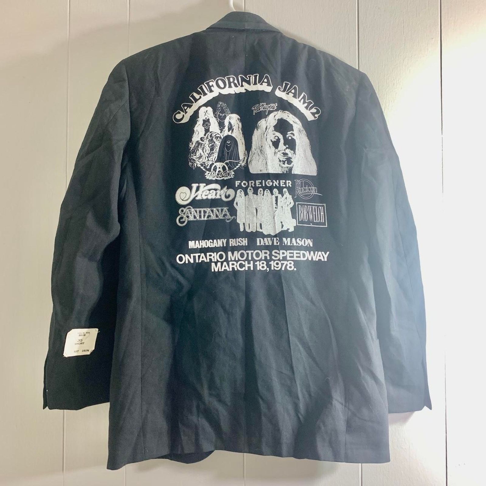 Vintage 1978 SANTANA FOREIGNER California Jam 2 coat jacket suit 35S Size 34S - 6 Thumbnail