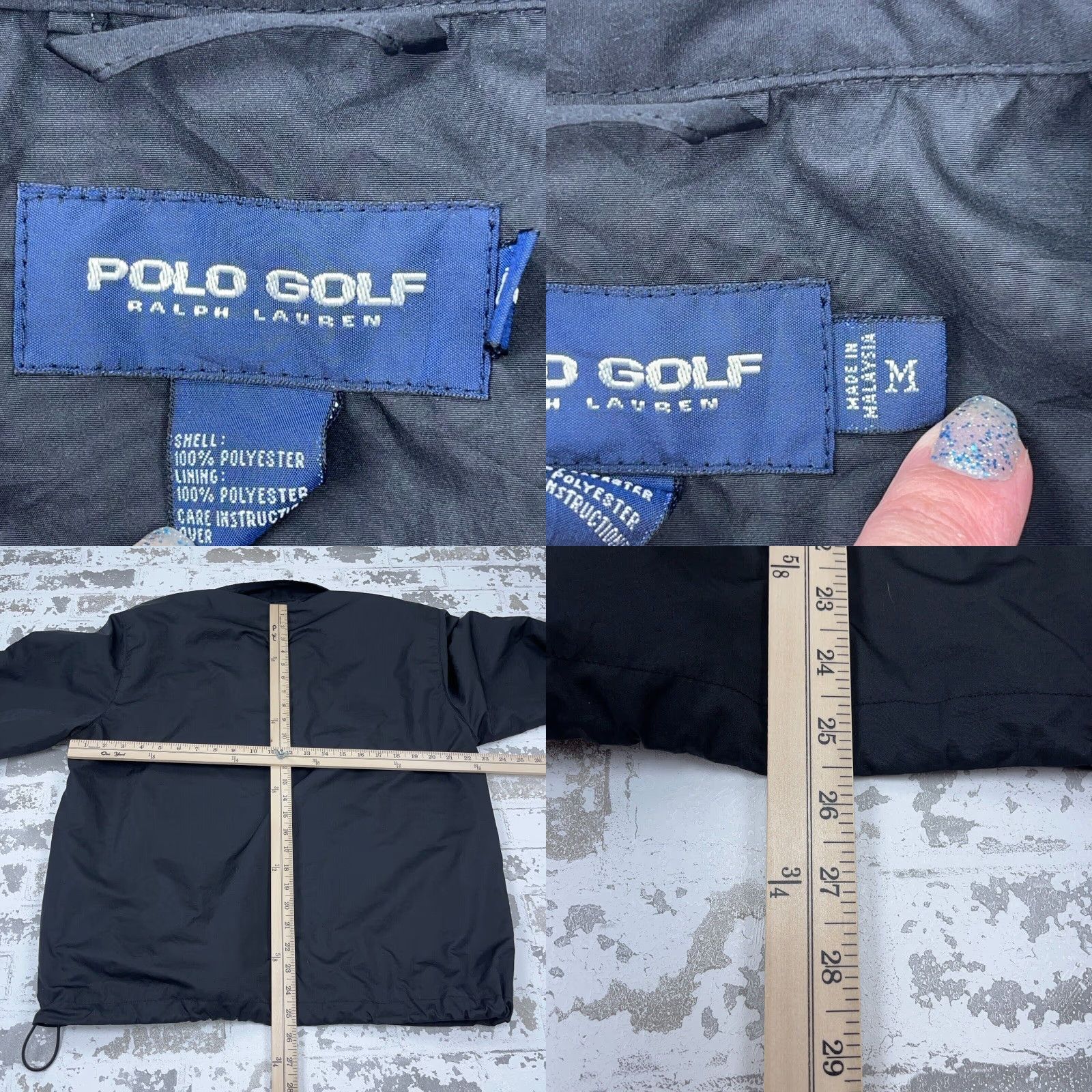 Ralph Lauren Ralph Lauren Jacket Men Medium Black Blue Pullover Windbreaker Polo Golf Adult Mens Size US M / EU 48-50 / 2 - 8 Thumbnail