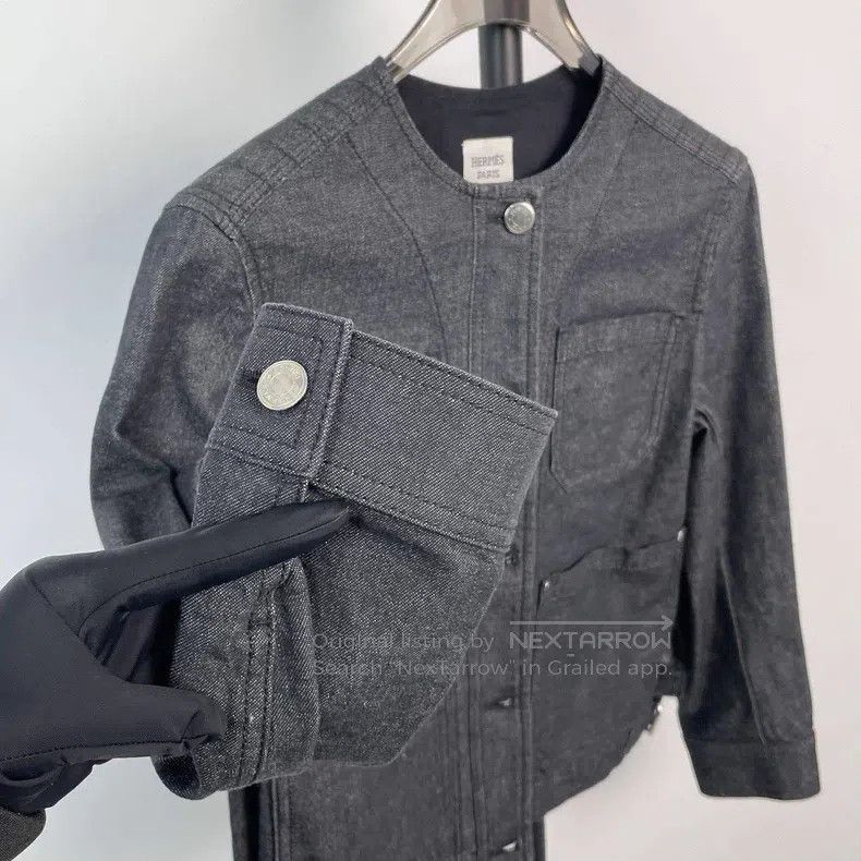 Hermes Hermes Denim Jacket Size XXS / US 00 / IT 34 - 3 Thumbnail