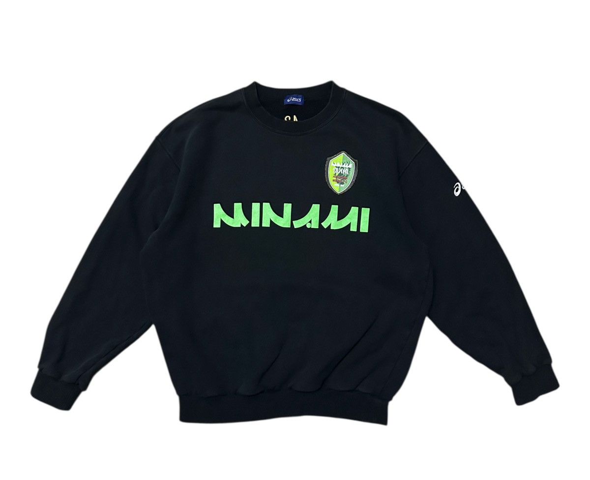 Asics Vintage 90s Minami by Asics black sweatshirt Size US L / EU 52-54 / 3 - 1 Thumbnail