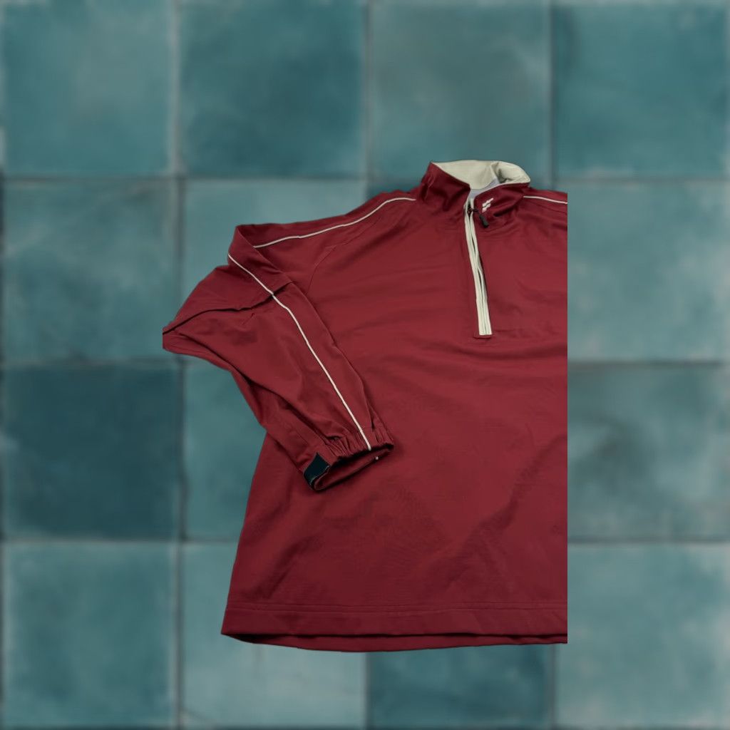 Vintage VINTAGE? No — Forrester's Windbreaker Jacket Mens XL Burgundy 1/4 Zip Stormtex Plus Golf Windbreaker Size US XL / EU 56 / 4 - 1 Thumbnail