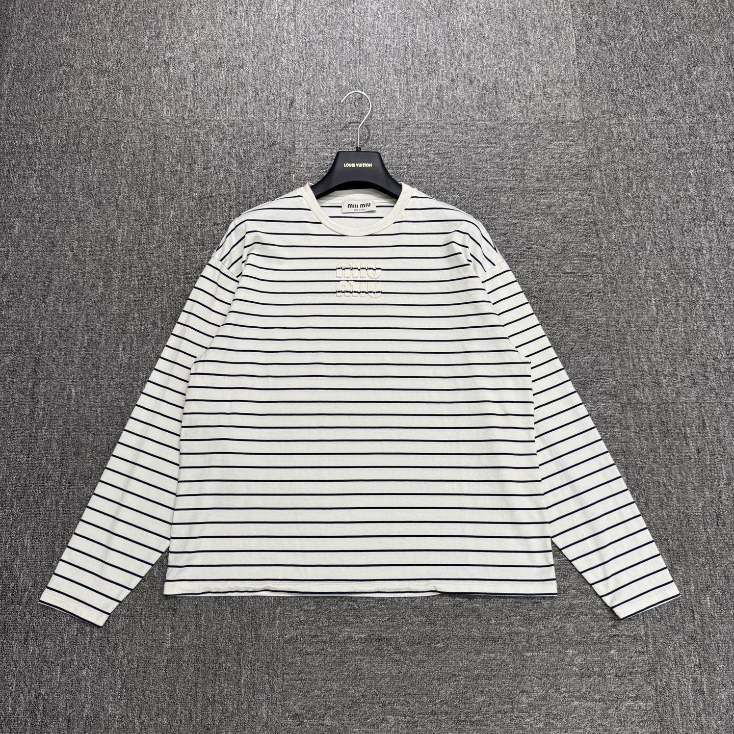 Miu Miu MIUMIU striped long sleeve women's XS 99 new Size XS / US 0-2 / IT 36-38 - 1 Thumbnail