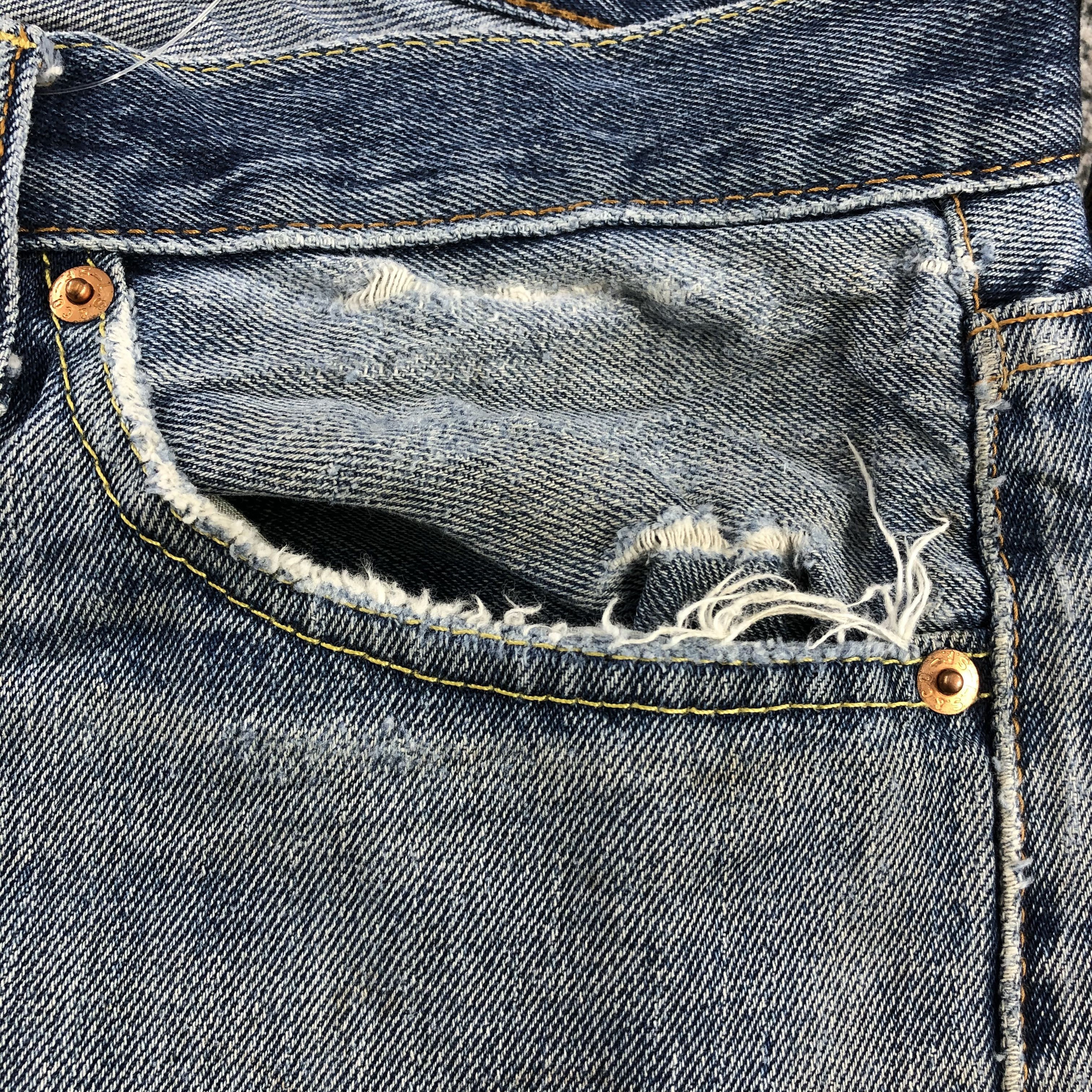 Levi's Vintage Levi's 505 Jeans Distressed Denim KJ1036 Size US 32 / EU 48 - 13 Thumbnail