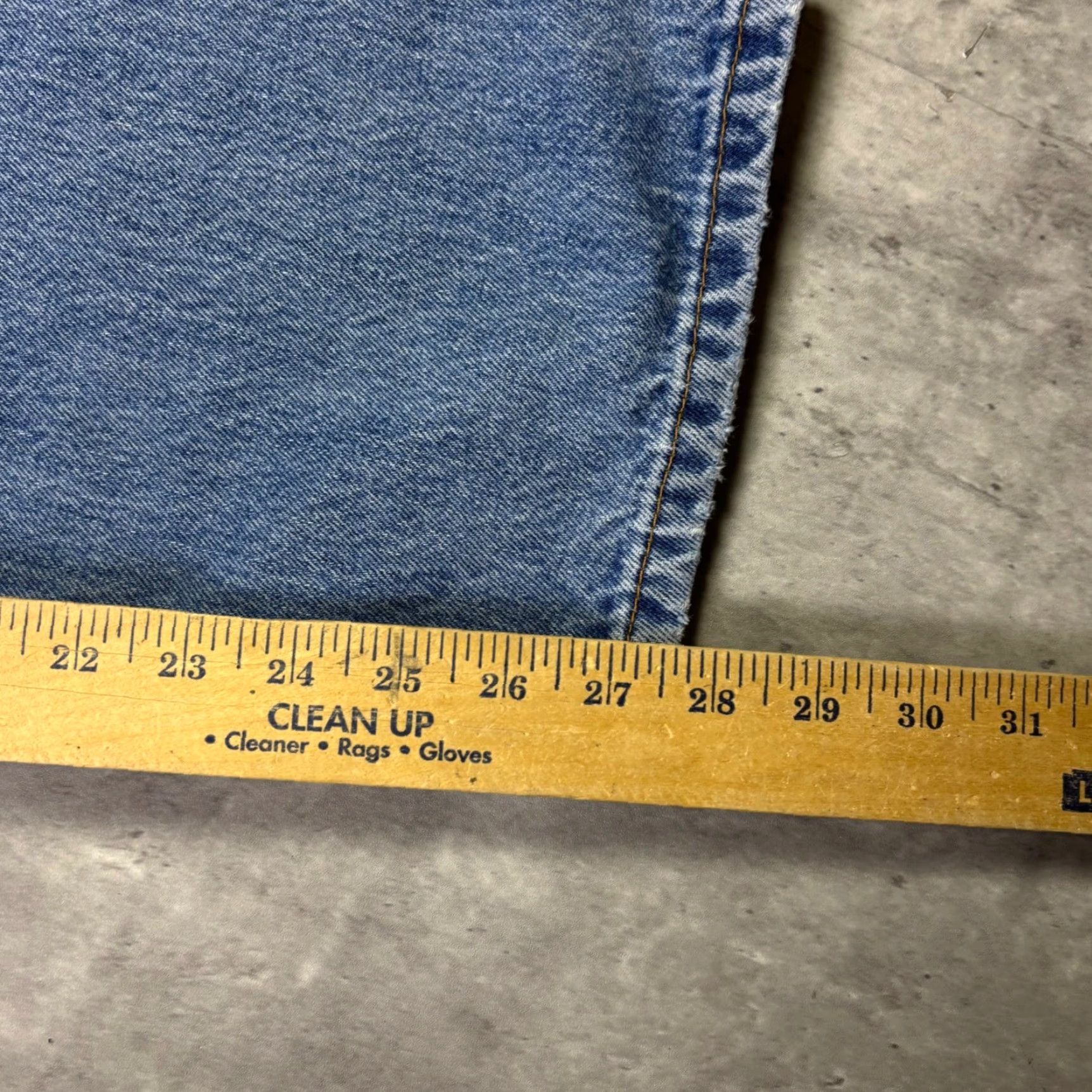 Denime VINTAGE Levi Strauss 505 Jeans Mens 34x28 Light Wash Denim Pants Straight Leg 5-Pocket Signature by Levi Strauss & Co. Mens Size US 34 / EU 50 - 5 Thumbnail