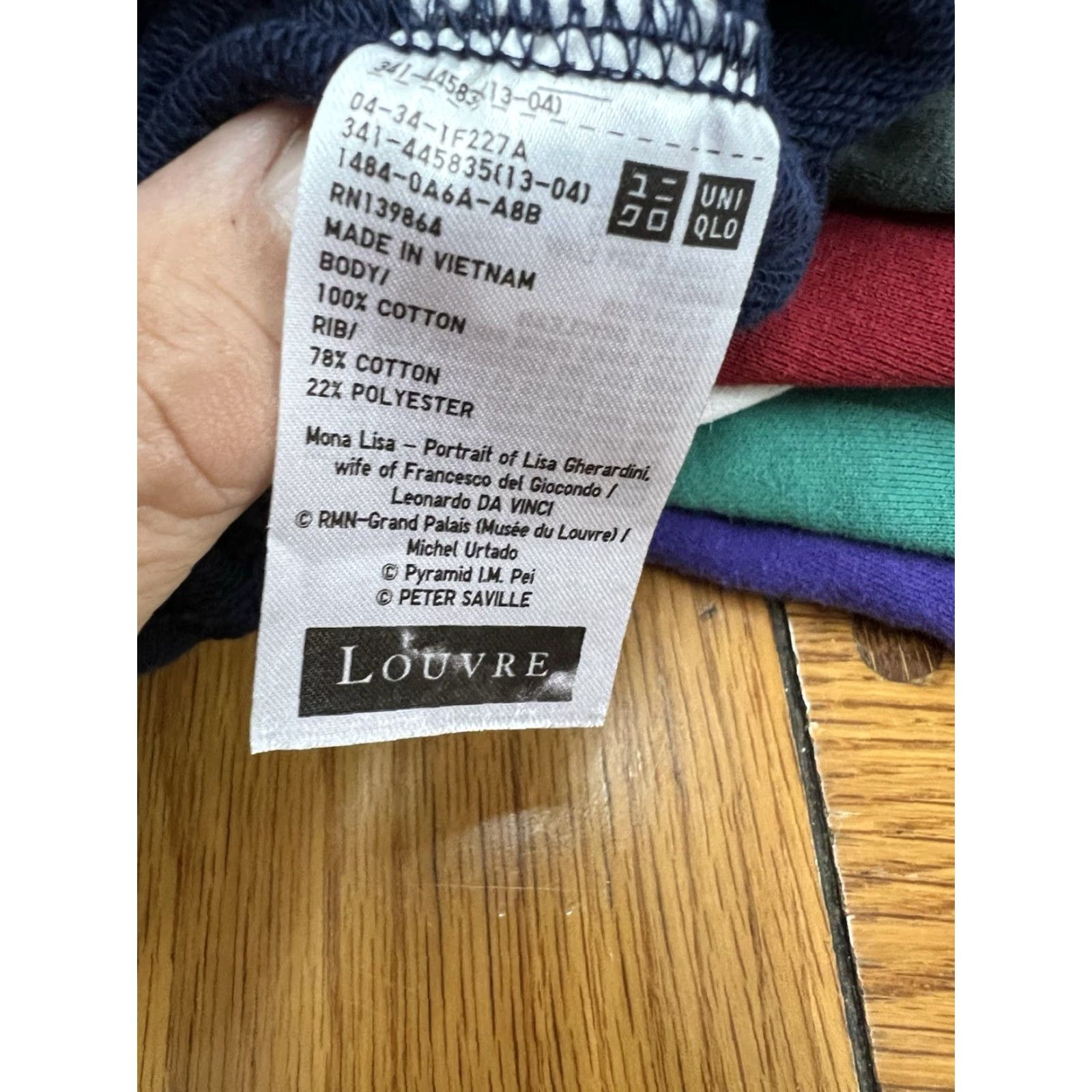 Vintage VINTAGE Musee De Louvre Museum Women Sweatshirt Adult Small Blue Mona Lisa Art Pullover Graphic Print All Seasons Size US S / EU 44-46 / 1 - 6 Thumbnail