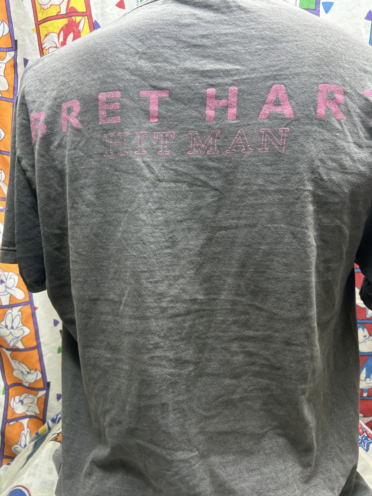 Vintage Vintage Bret Hart Hit Man 90s T-Shirt Size L Size US L / EU 52-54 / 3 - 5 Thumbnail