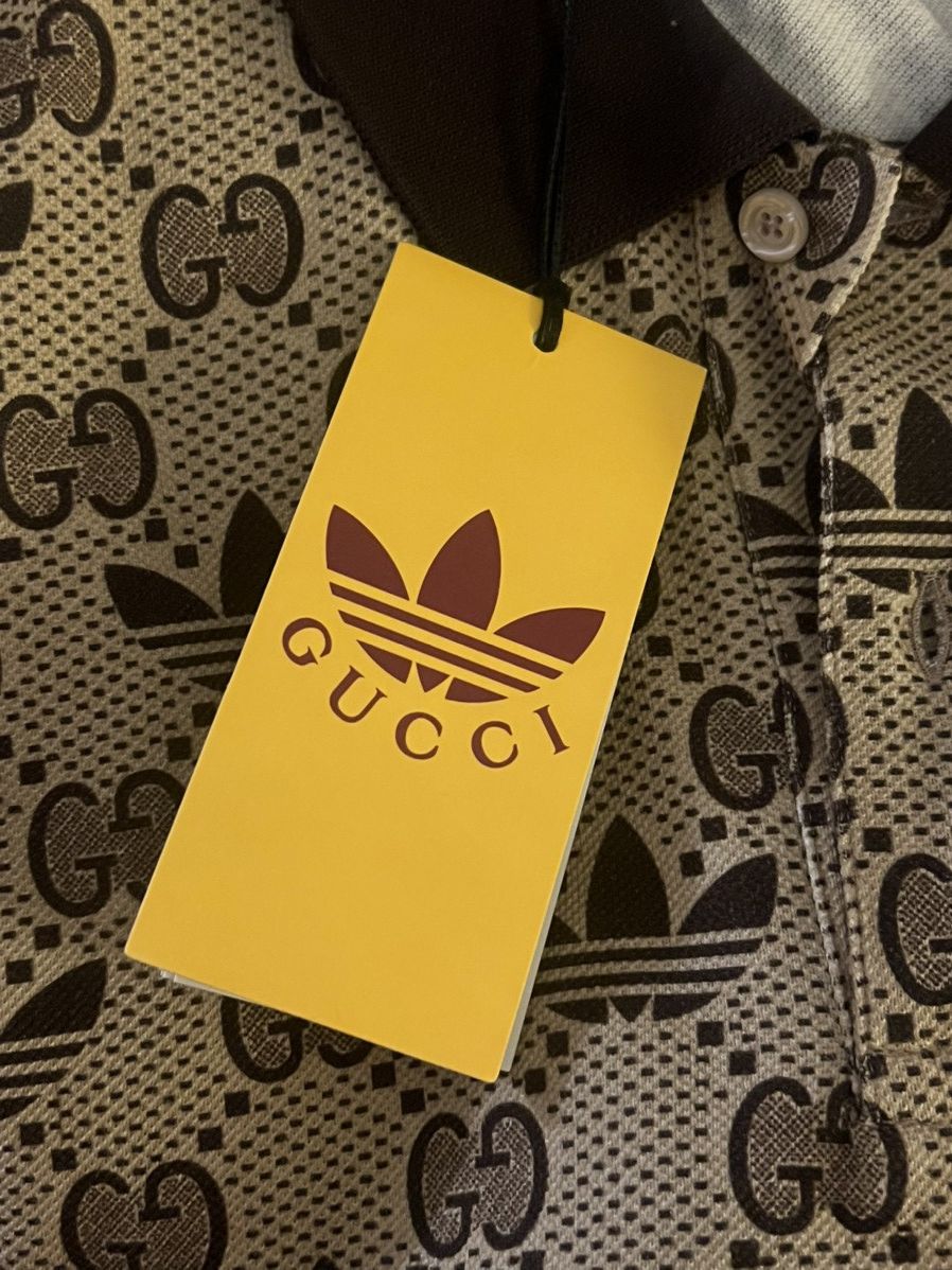 Adidas × Gucci Gucci x Adidas Trefoil Polo Shirt XXL!! Brand New w/ Tags!! Size US XXL / EU 58 / 5 - 7 Thumbnail