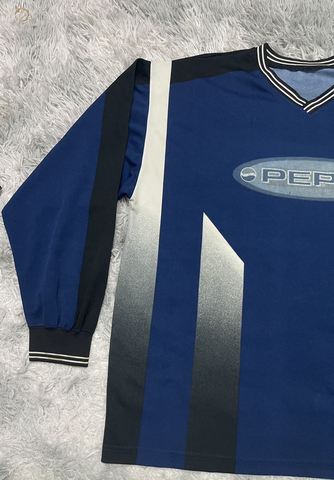 Pepsi 90s PEPSI RACING JERSEY HIPHOP STYLE RARE SINGLE STITCH Size US XXL / EU 58 / 5 - 4 Thumbnail