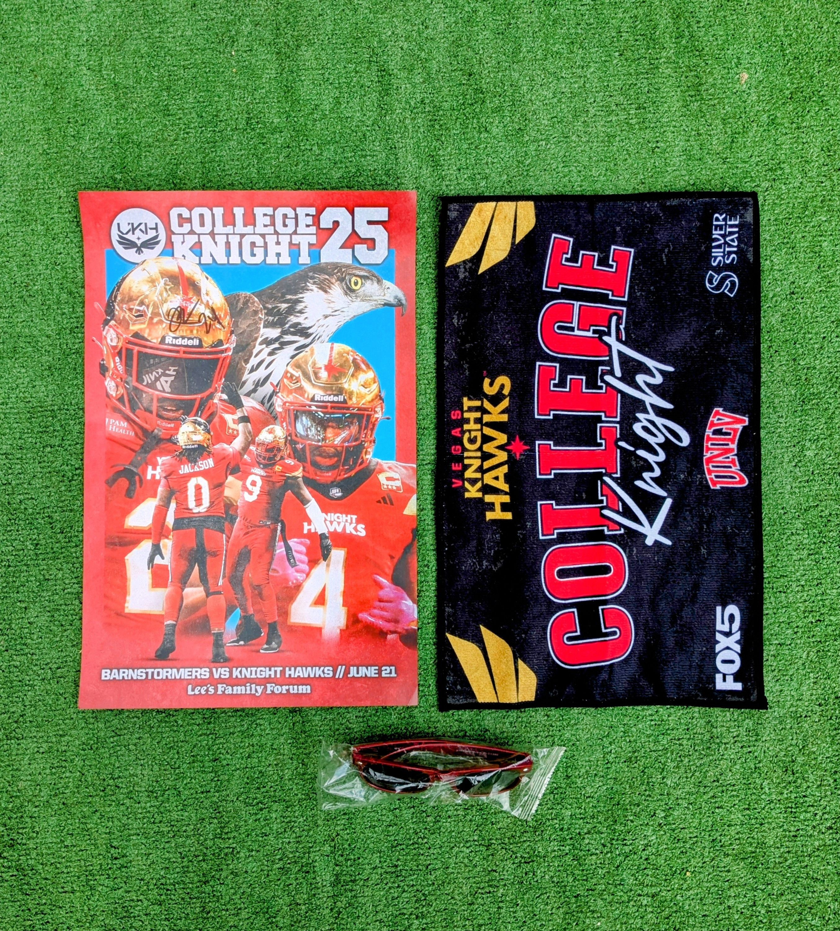 Other Vegas Knight Hawks Football 2025 Poster+Towel+Sunglasses Size ONE SIZE - 1 Thumbnail
