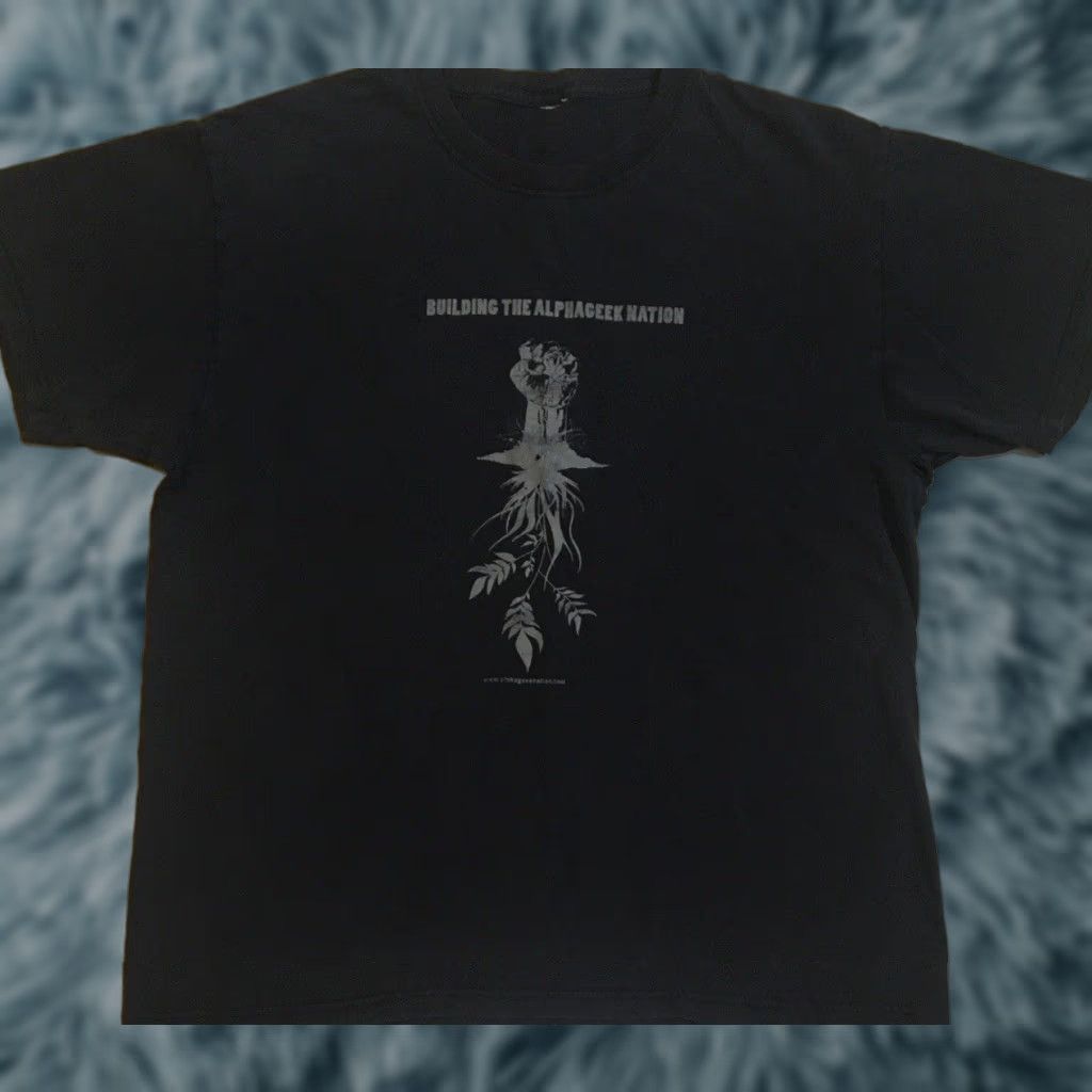 Vintage VINTAGE Alpha Geek Nation Shirt M Black Cotton Crew Neck Short Sleeve University of Advancing Technology 80s 90s Grunge Funny Nerd Joke Size US M / EU 48-50 / 2 - 1 Thumbnail