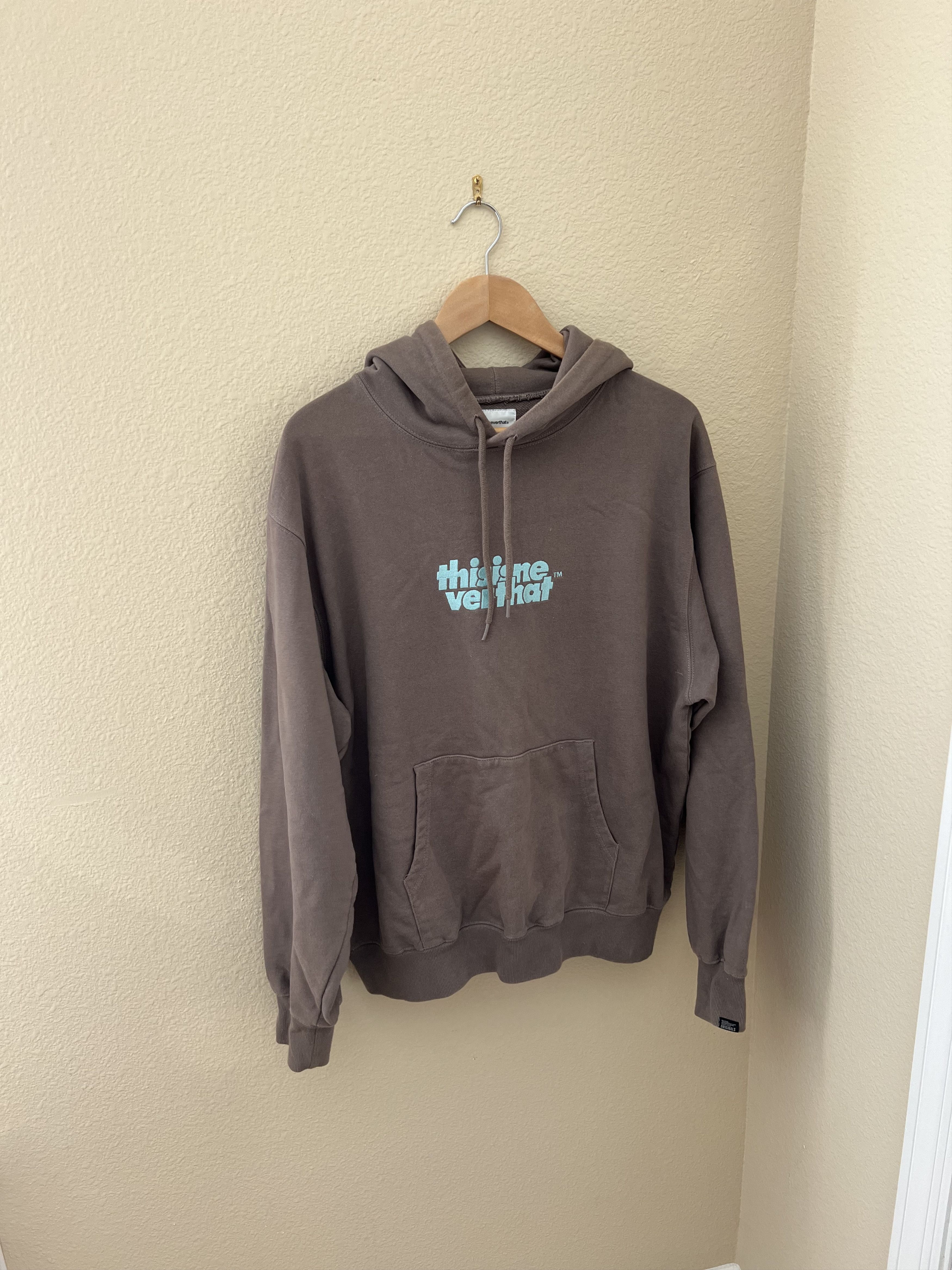thisisneverthat thisisneverthat light brown + teal hoodie Size US L / EU 52-54 / 3 - 1 Thumbnail