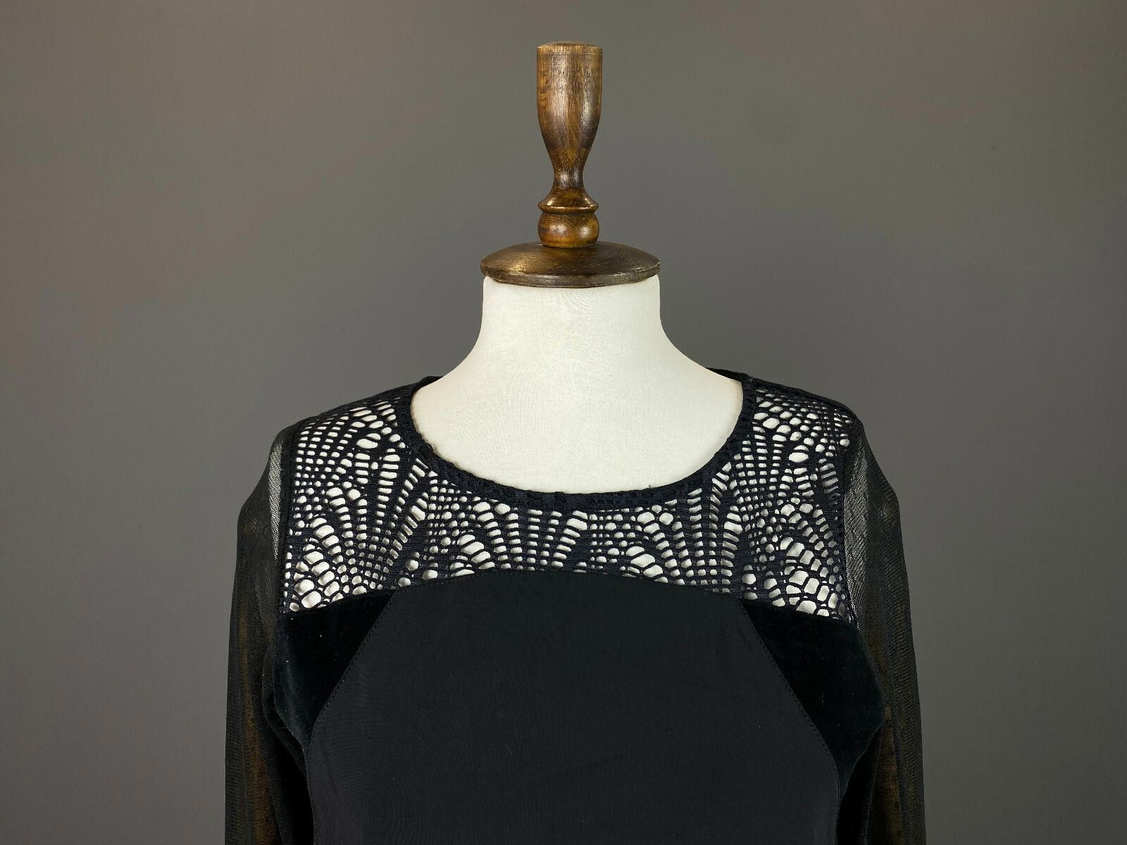 Maloja Ladies Maloka Black Long Sleeve Mesh Kne Lenght Dress Size 3 Size M / US 6-8 / IT 42-44 - 2 Thumbnail